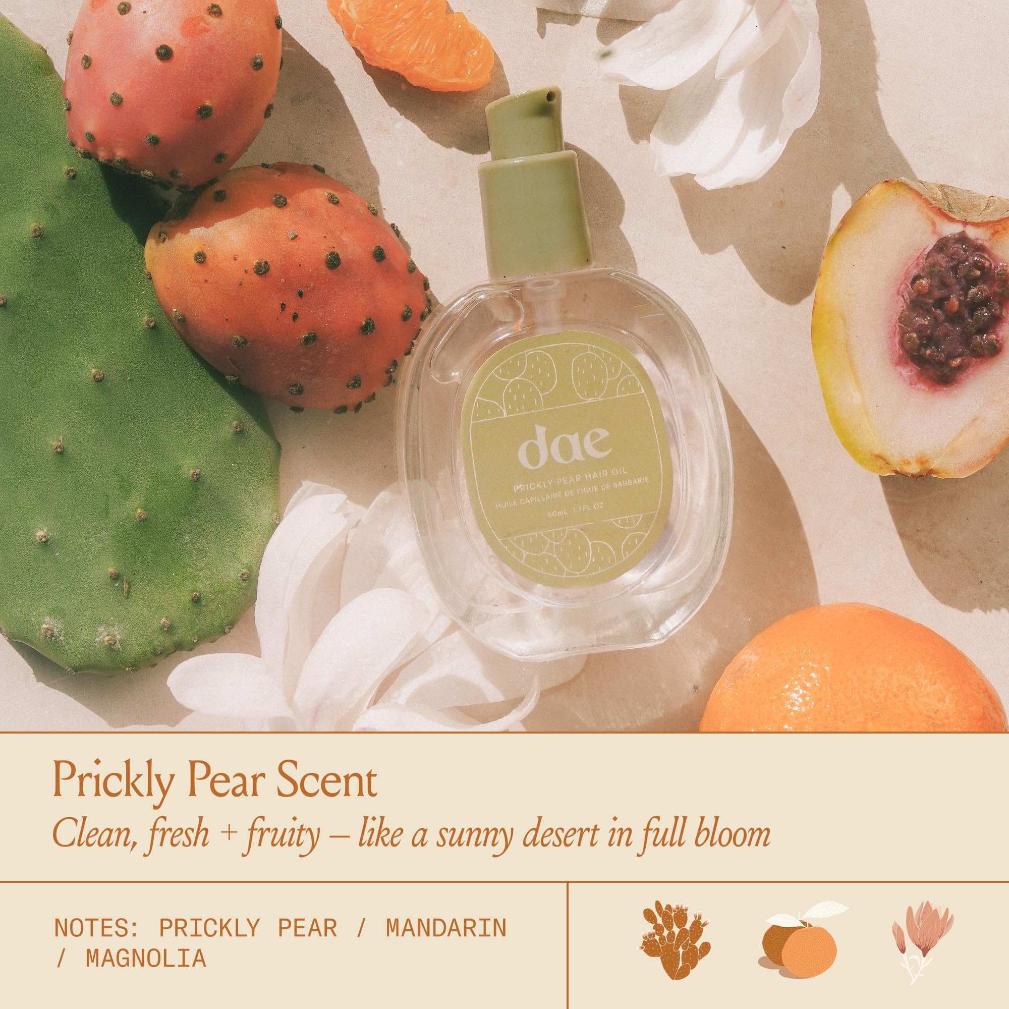 DAE Prickly Pear Hair Oil - Smooths Frizz, Hydrates, Prevents Breakage, Detangles, & Adds Shine (0.6 oz) - Image 6