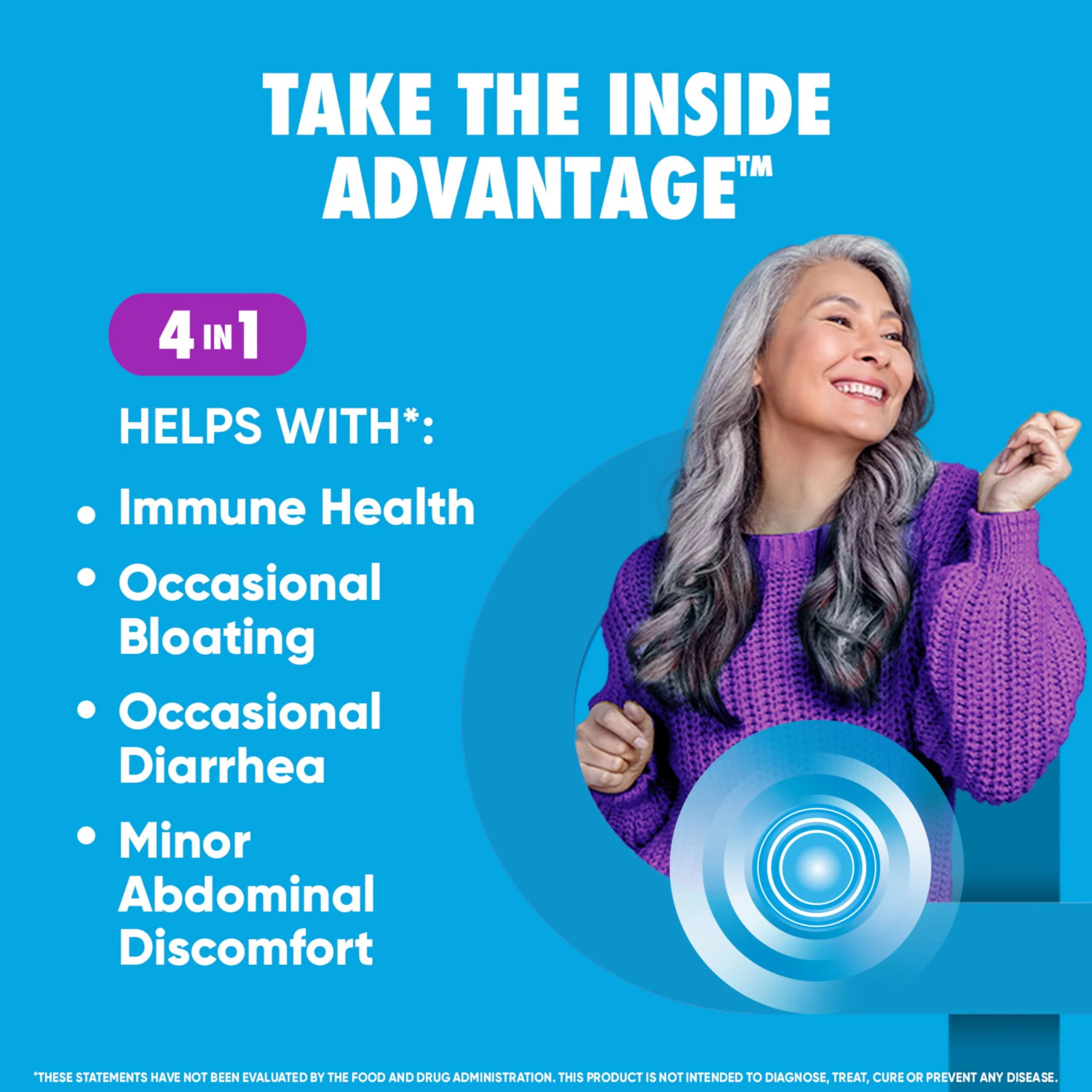 Daily Probiotic Capsule - Digestive Advantage 30 Capsules, Survives 100x Better, Lessens Bloating, Calcium, Promotes Digestive Health and Gut Flora, multi - Image 2