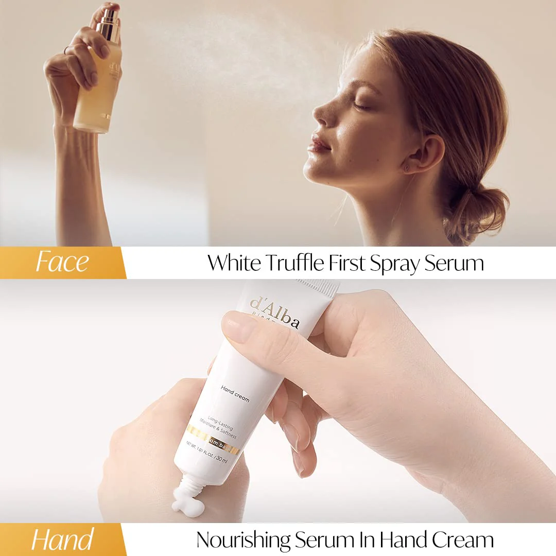 d'alba Piedmont All About Korean Skin Care, Gift Set for White Truffle First Spray Serum & Nourishing Hand Cream, Gift Sets for women - Image 6