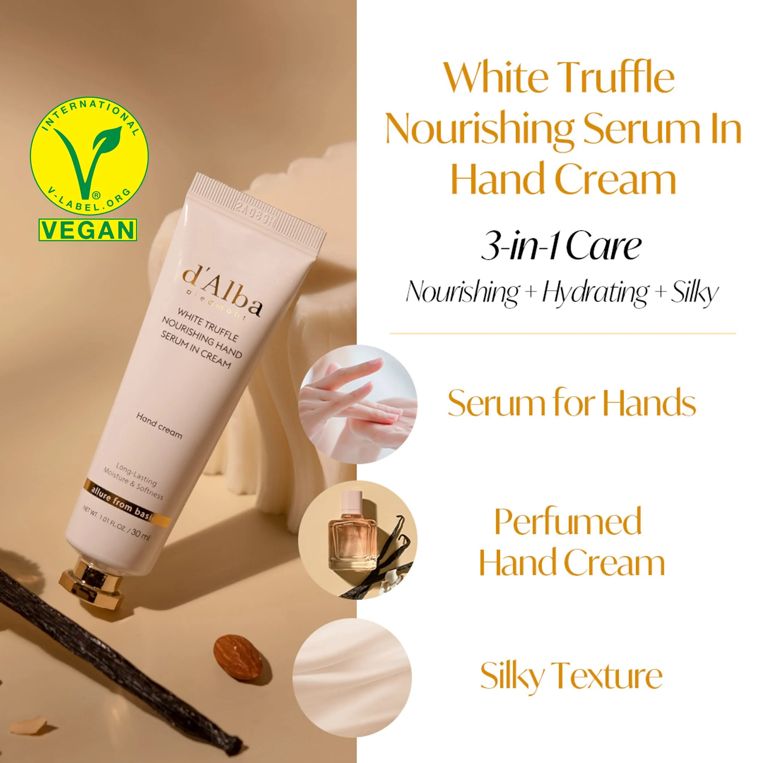 d'alba Piedmont All About Korean Skin Care, Gift Set for White Truffle First Spray Serum & Nourishing Hand Cream, Gift Sets for women - Image 8