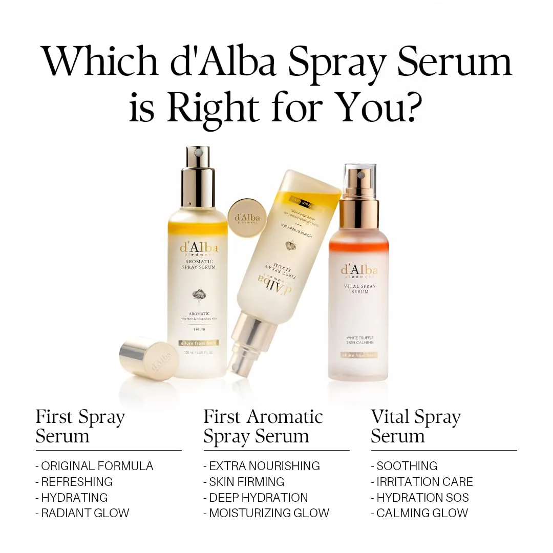 d'alba Piedmont Italian White Truffle First Spray Serum, Vegan Skin Care, Hydrating Face Moisturizer, Glow Serum for Radiant Skin, Non Comedogenic, All In One Mist (1.69 fl oz.) - Image 2