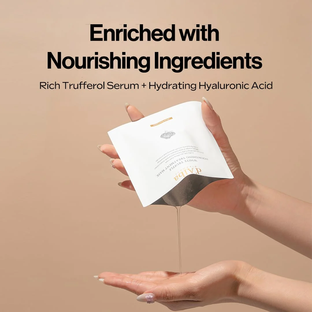 d'alba Piedmont Italian White Truffle Nourishing Mask 5pcs, Vegan Skincare, Nourishing Sheet Mask for Dry and Tired Skin, Deep Hydration, Korean Skin Care (5 Sheets) - Image 6