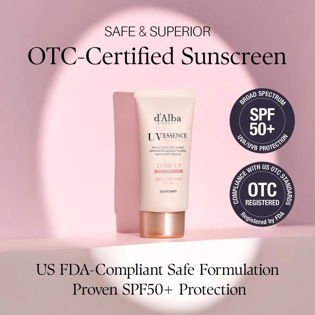 d'alba Piedmont Waterfull Tone-Up Sunscreen Serum BROAD SPECTRUM SPF 50 + Korean Sunscreen for Face, All Skin Tones (1.69 fl.oz.) - Image 7