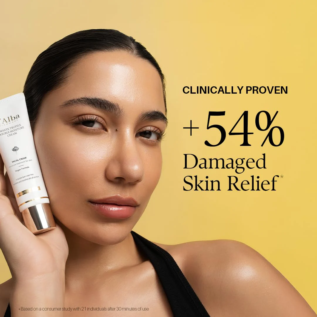 d'alba Piedmont White Truffle Double Moisture Cream, 2-in-1 Face Moisturizer, Vegan Skincare, Vegan Collegen, Skin Firming, Tightening, Dual Formula in ONE tube, Korean Skincare (2.02 oz) - Image 5