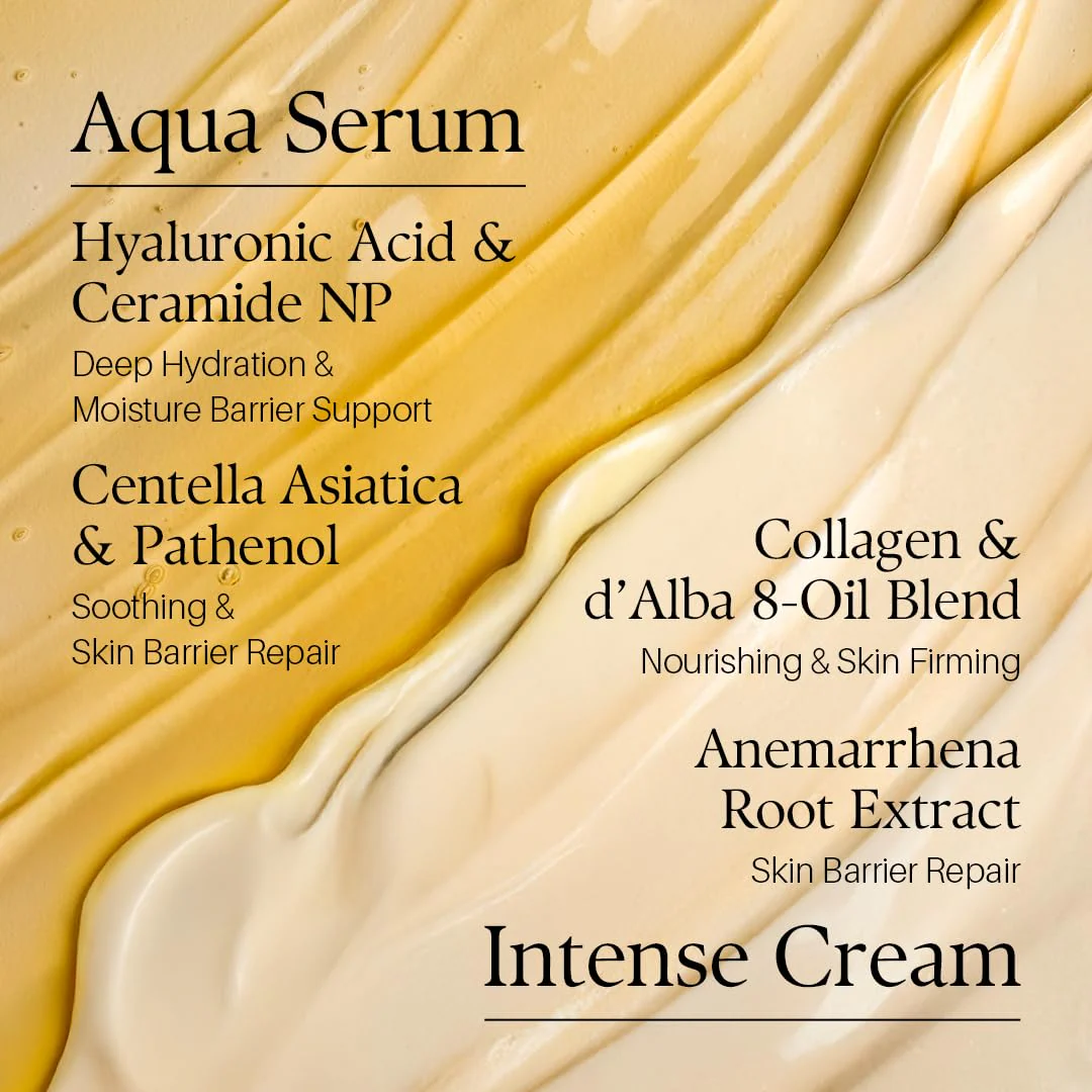 d'alba Piedmont White Truffle Double Moisture Cream, 2-in-1 Face Moisturizer, Vegan Skincare, Vegan Collegen, Skin Firming, Tightening, Dual Formula in ONE tube, Korean Skincare (2.02 oz) - Image 6