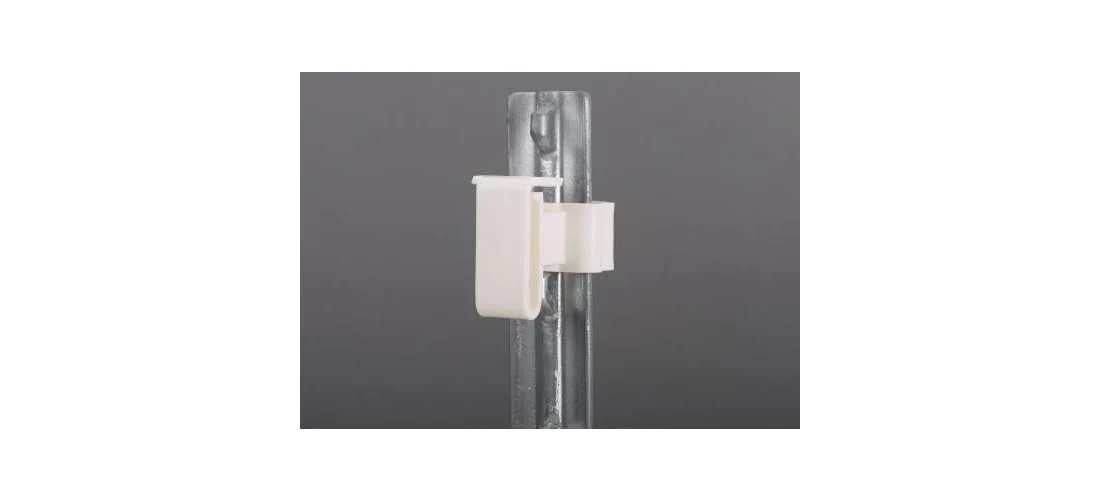 Dare 2334-25W Snap-On White Polyethylene Electric Fence Insulator (25-Pack)