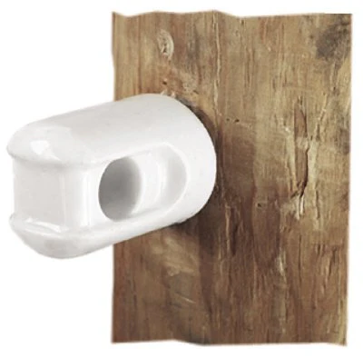 Dare 2802 Electric Fence Insulator, Line & Corner, Porcelain, Small - Quantity 25 - Image 2