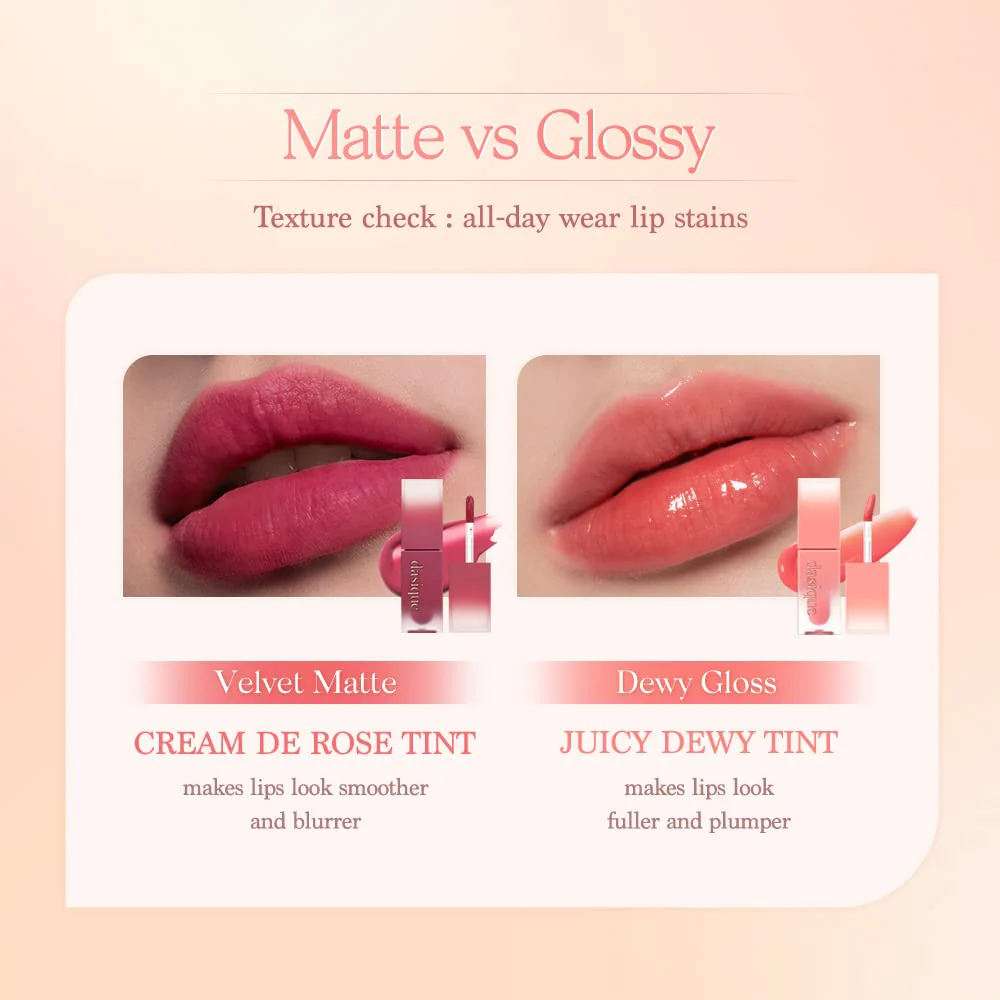 dasique Cream De Rose Tint #07 Crimmson I Vegan, Cruelty-free I A Creamy Matte Finish, Infused with Rose Water - Image 2