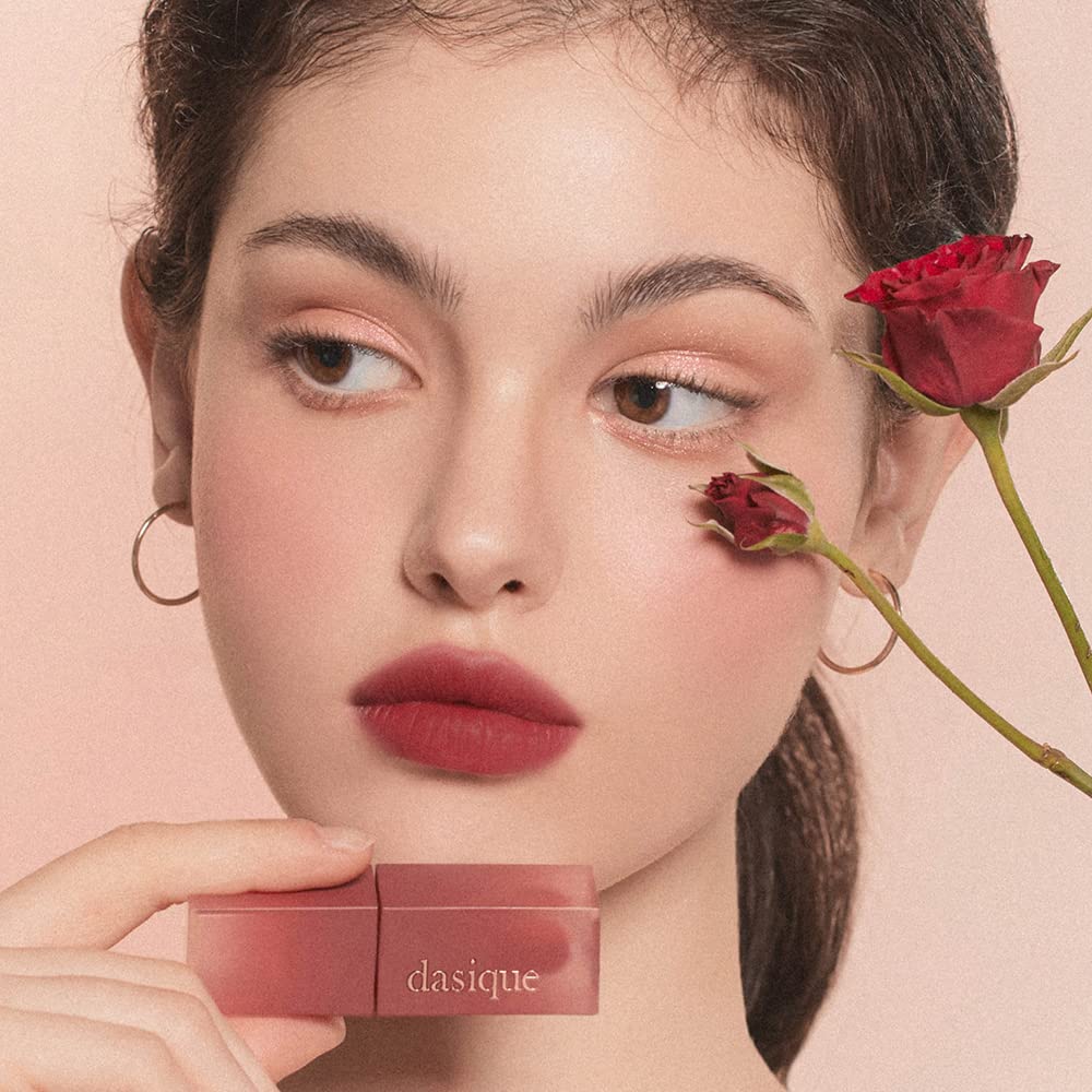 dasique Cream De Rose Tint (15 Crush Berry) | AMAZON US ONLY | Velvet Cream Matte Lip Stain, Infused with Rose Water | Vegan - Image 5