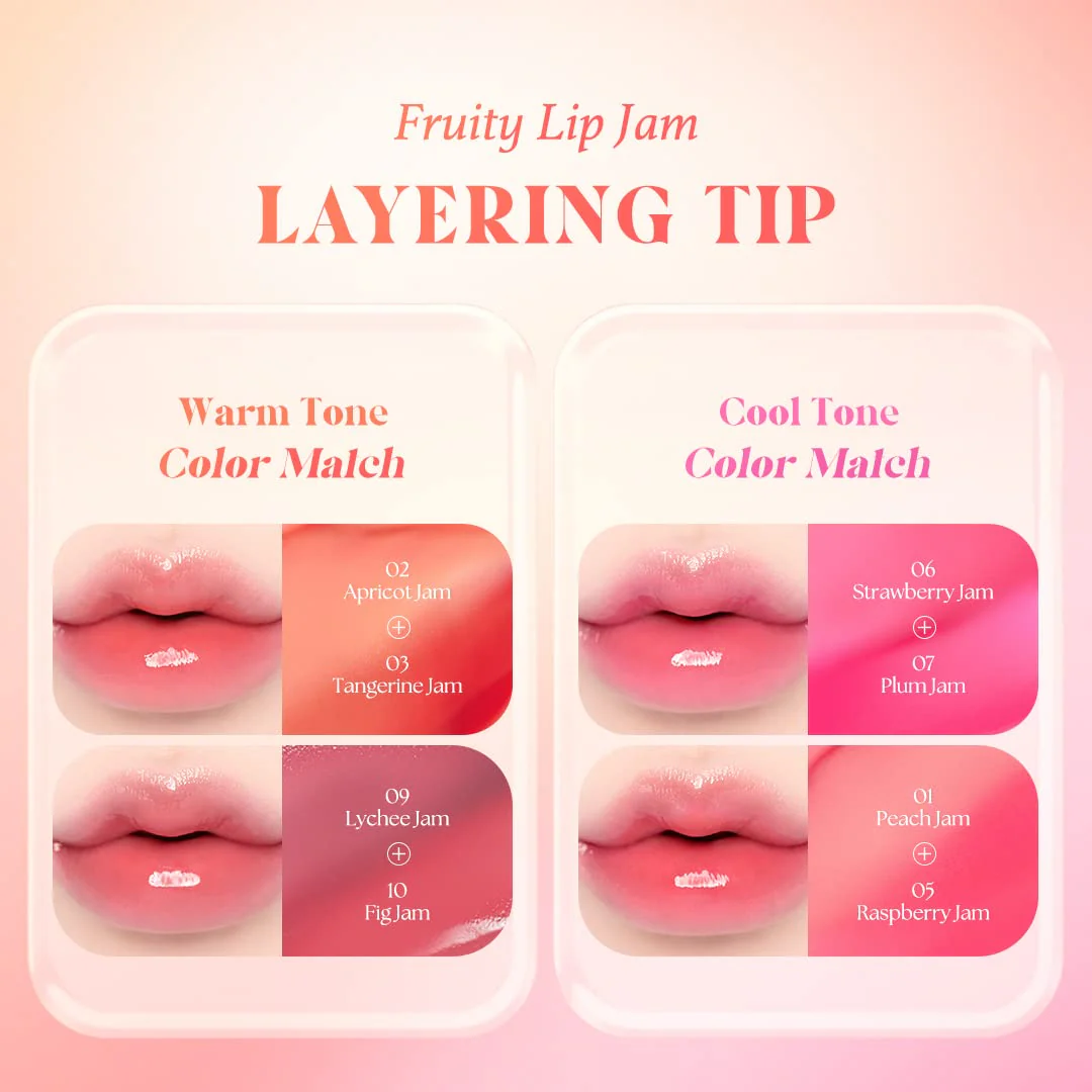 dasique Fruity Lip Jam #02 Apricot Jam | High-shine finish | Moisturizing | Vegan, Cruelty Free | Lip Balm - Image 3