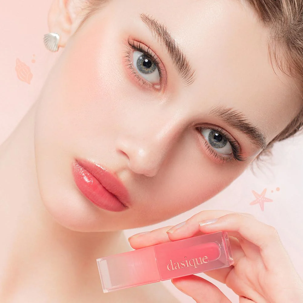 dasique Juicy Dewy Tint (14 Peach Crush) 0.12 oz | Light Application with moisture | Long-wearing Glossy Lip Stain, Non-sticky | Vegan, Cruelty-free | K-beauty - Image 6
