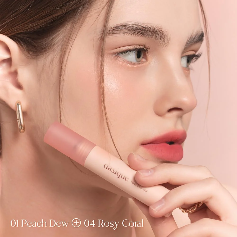 dasique Water Blur Tint #01 Peach Dew I Vegan, Cruelty-free I Non-sticky, Non-greasy, Watery Formula Transforming Into a Silky Finish - Image 4