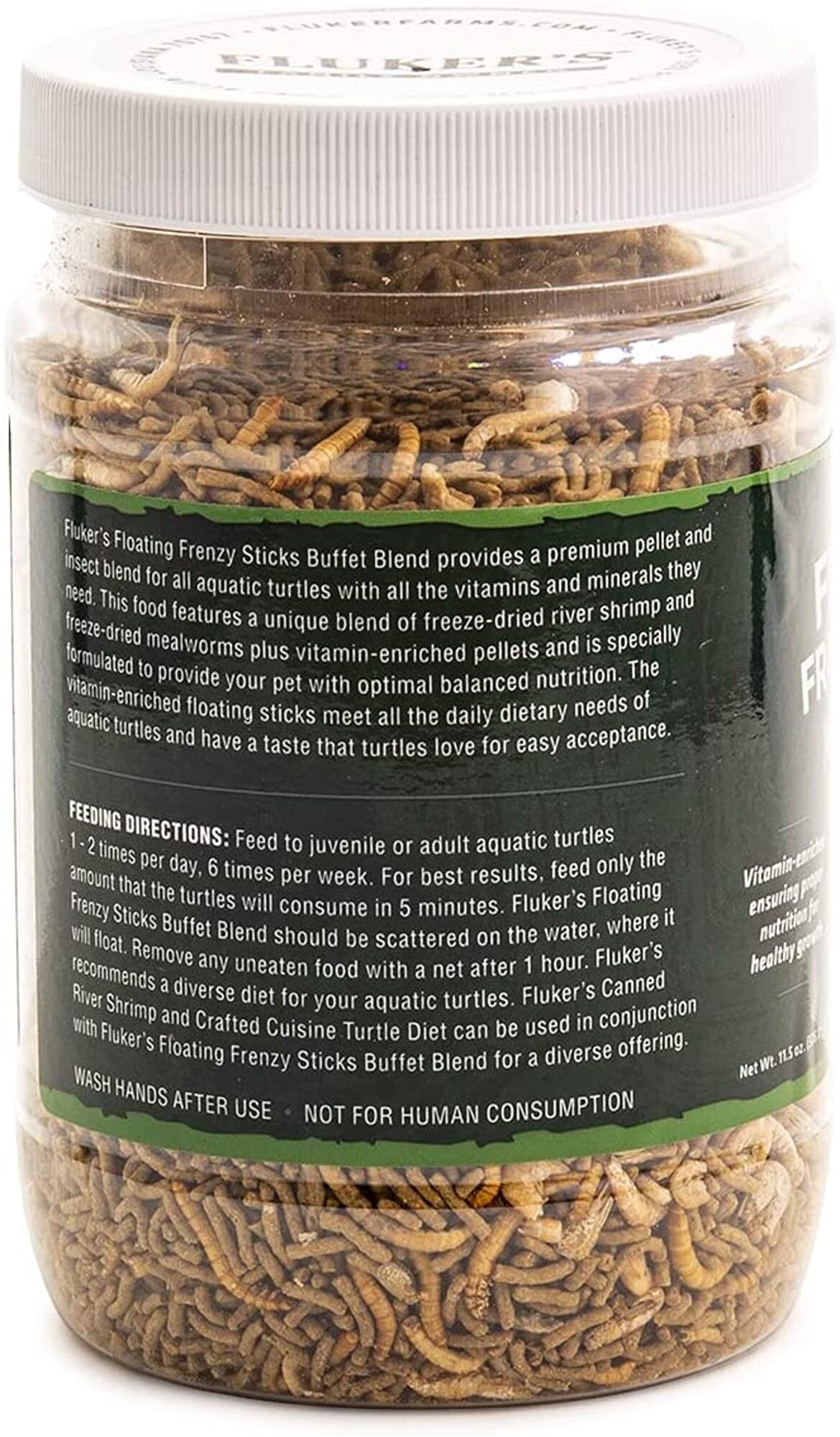 DBDPet Fluker's Buffet Blend Aquatic Turtles Floating Frenzy Sticks Freeze Dried Food 11.5oz - Includes Attached Pro-Tip Guide - Image 4