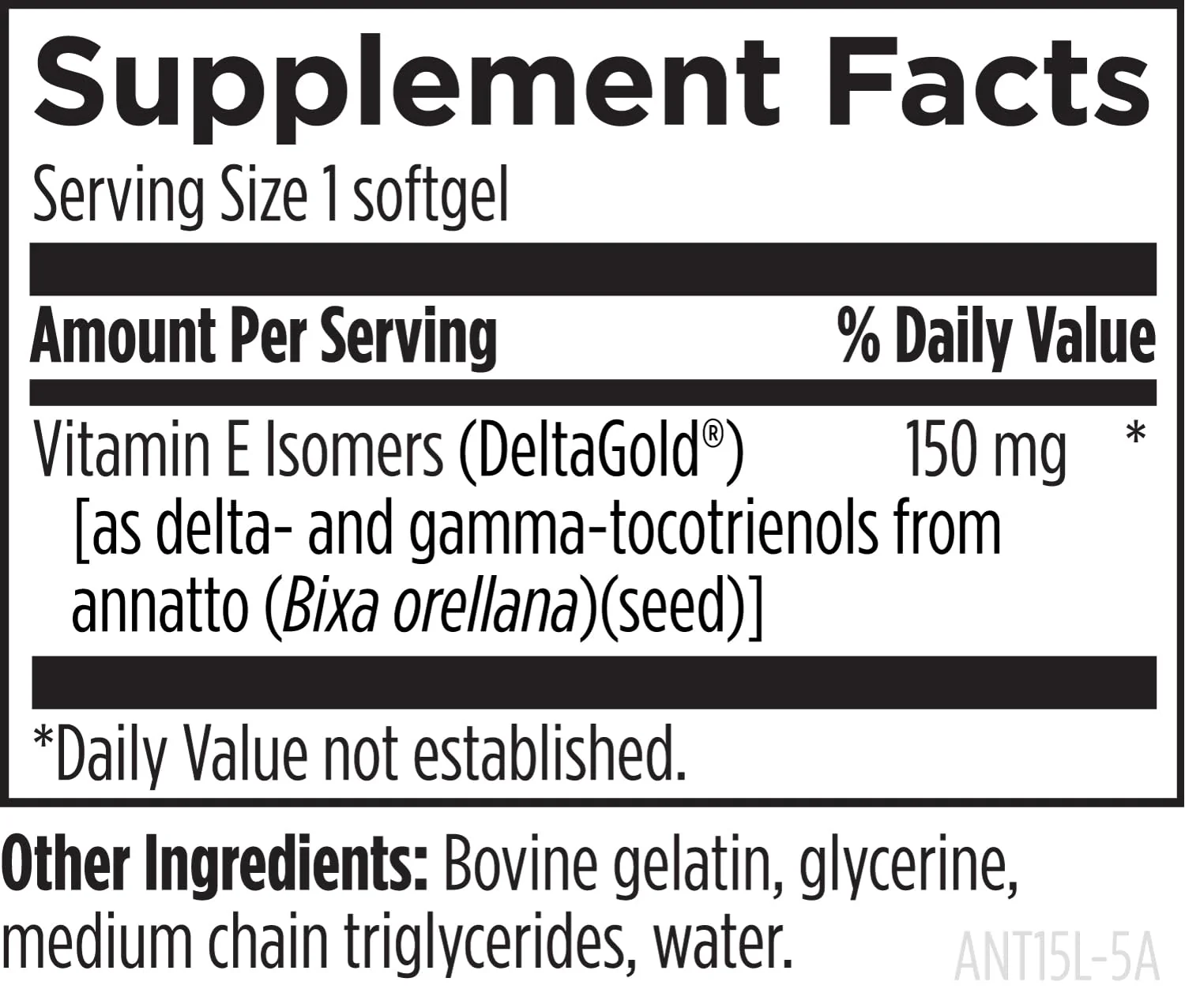 Designs for Health Annatto-E 150mg Tocotrienols - DeltaGold Vitamin E Complex Supplement with Delta + Gamma Tocotrienols - Cardiovascular, Healthy Aging + Antioxidant Support - Non-GMO (60 Softgels) - Image 6