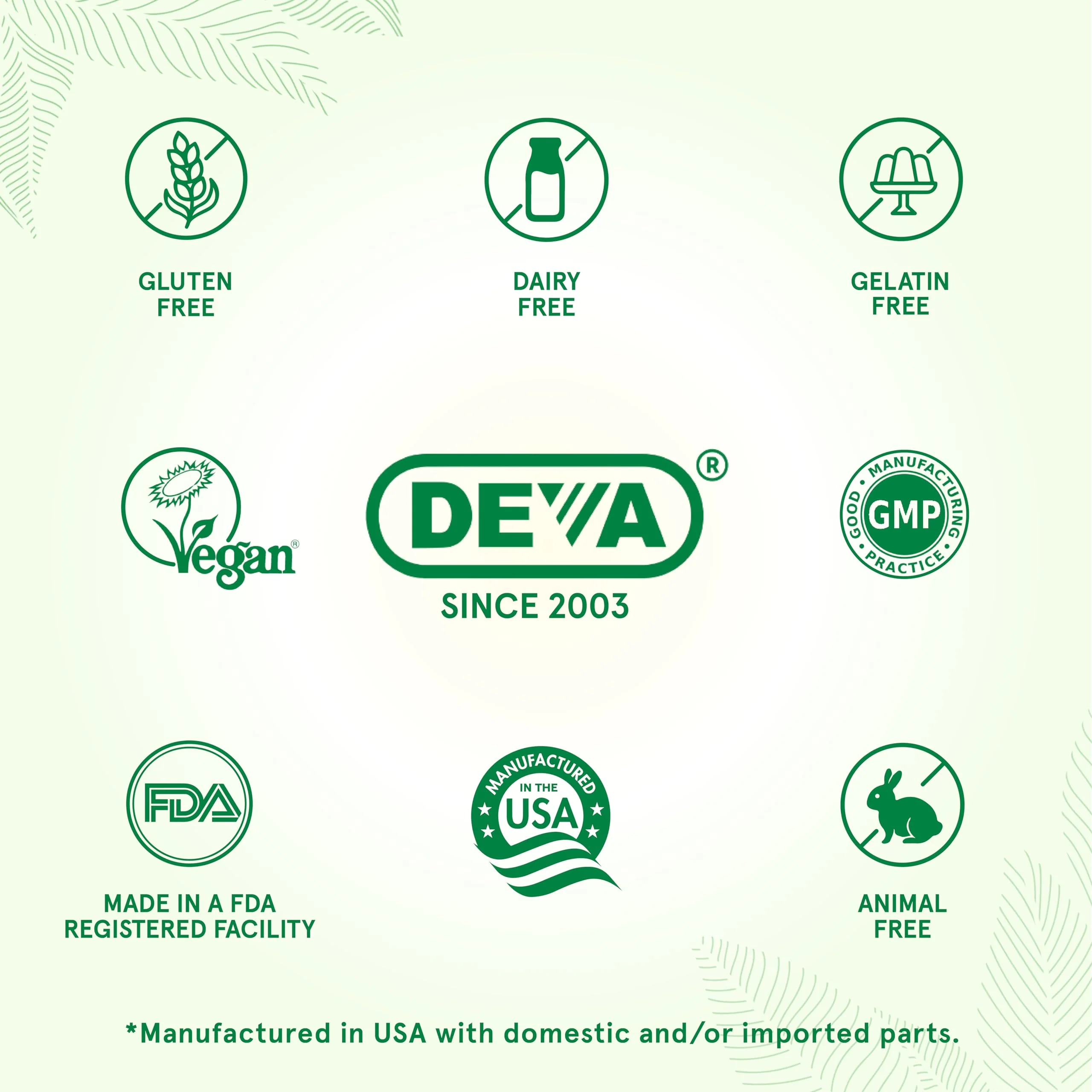 DEVA Nutrition Vegan Hyaluronic Acid 100 MG - Non-GMO and Hemolytic-Free - 90 Tablets, 1-Pack - Image 6