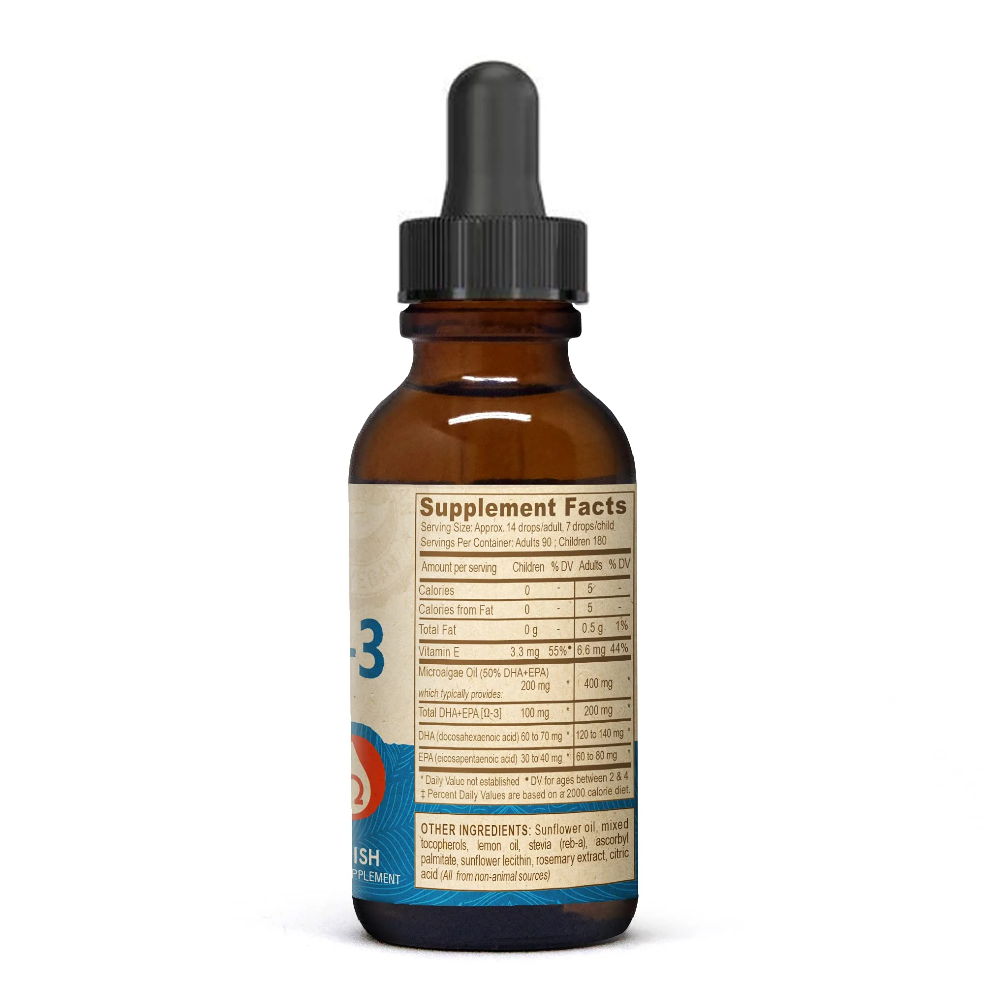 DEVA Vegan Liquid DHA-EPA (Lemon Flavor) 2 Fl. Oz Liquid (Pack of 2) - Image 3