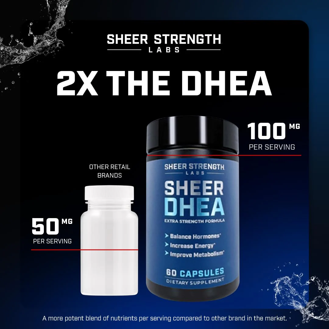 DHEA Supplement for Men DHEA 100mg - Pure DHEA Supplement for Men for Strength and Hormone Balance - DHEA for Women and Men - High Purity Enhanced Absorption 60 SV USA - Image 4