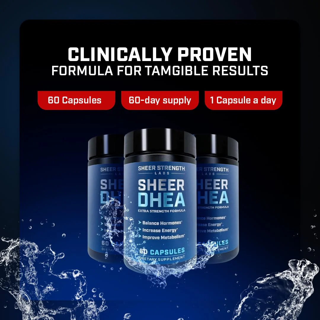 DHEA Supplement for Men DHEA 100mg - Pure DHEA Supplement for Men for Strength and Hormone Balance - DHEA for Women and Men - High Purity Enhanced Absorption 60 SV USA - Image 7