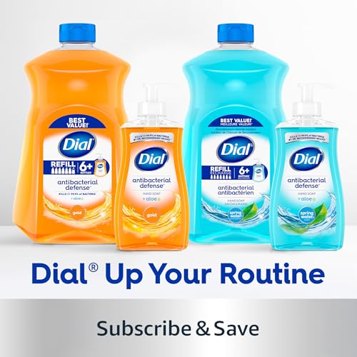 Dial Antibacterial Liquid Hand Soap, Spring Water, 11 fl oz (Pack of 4) - Image 2