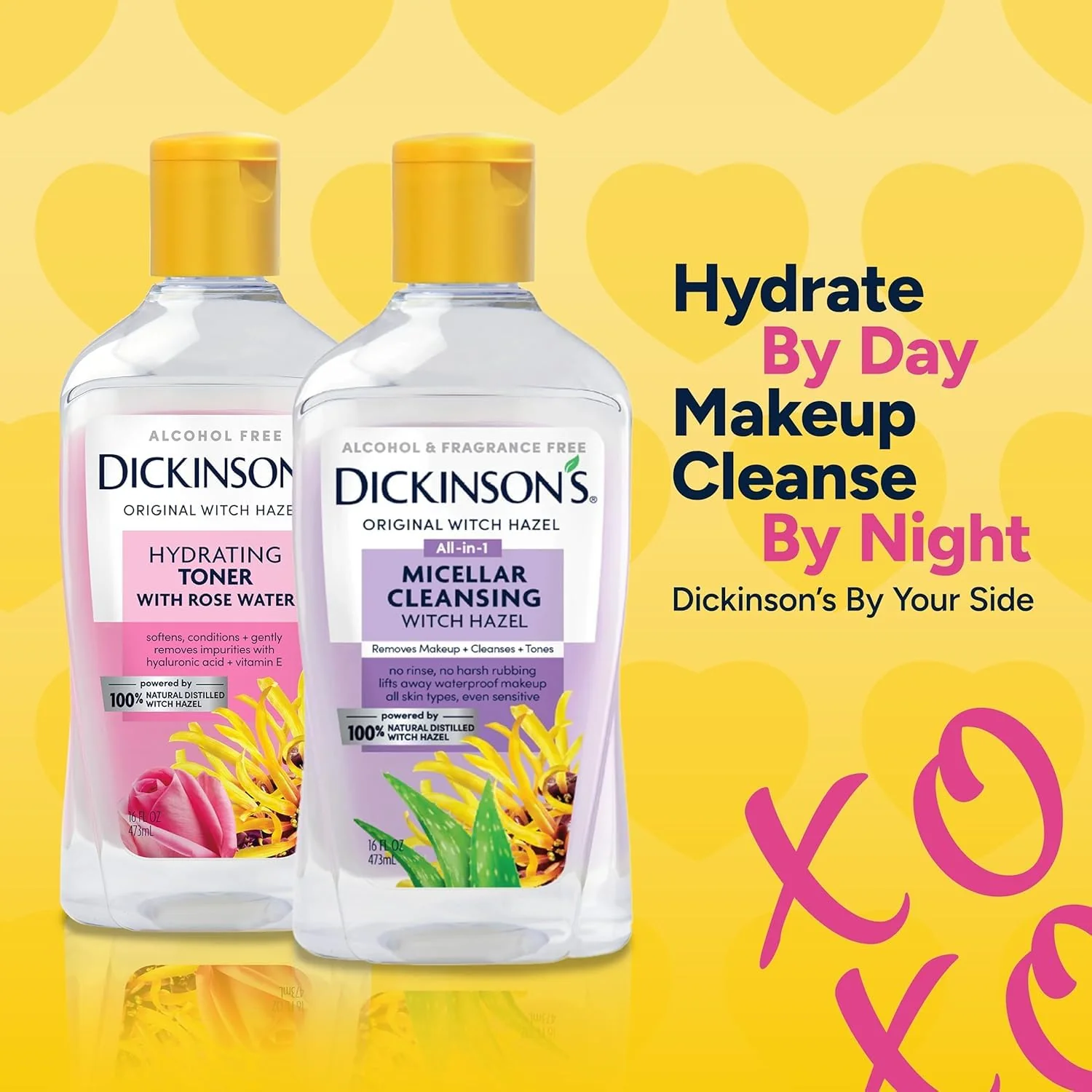 Dickinson's Enhanced Witch Hazel Hydrating Toner with Rosewater, Alcohol Free, 98% Natural Formula, 16 Fl Oz (Pack of 1) - Image 2