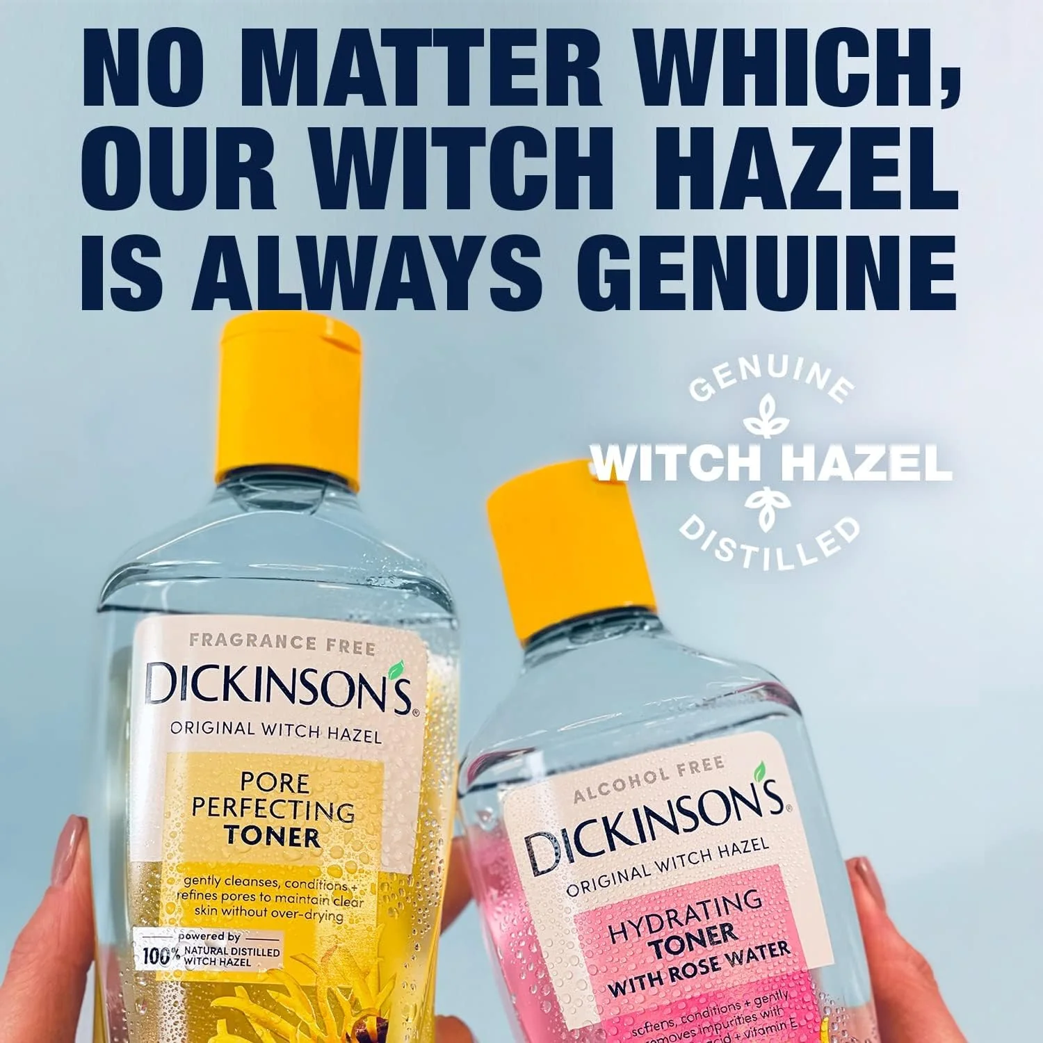Dickinson's Enhanced Witch Hazel Hydrating Toner with Rosewater, Alcohol Free, 98% Natural Formula, 16 Fl Oz (Pack of 1) - Image 4