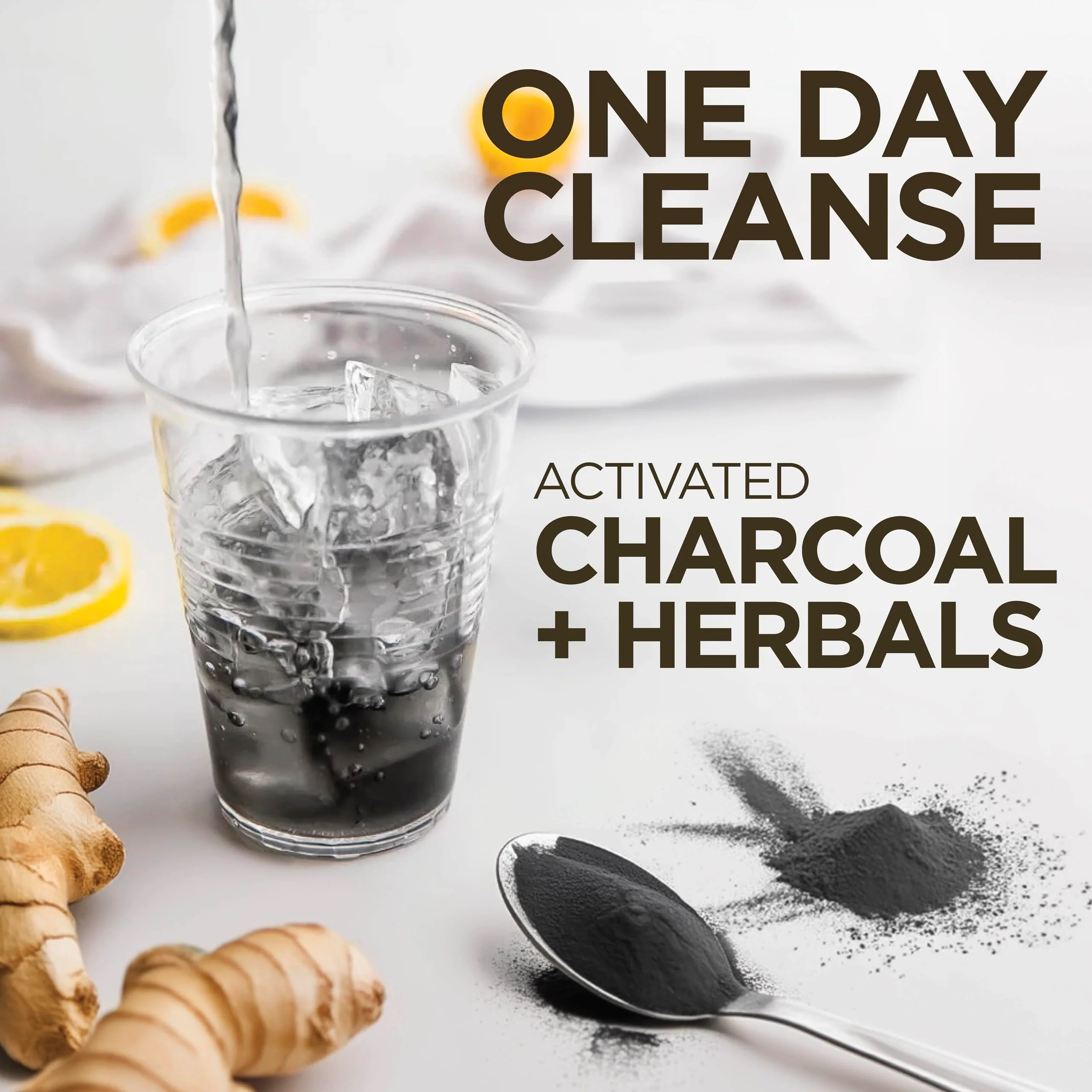 Dirty Cleanse Lemon Detox with Volcanic Charcoal with Ginger and Dandelion Extract, 4 servings - Image 5