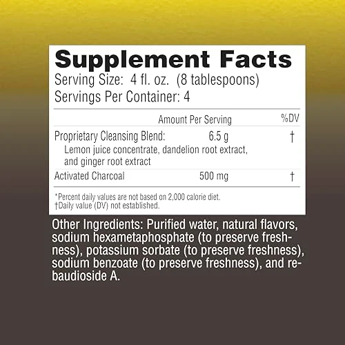 Dirty Cleanse Lemon Detox with Volcanic Charcoal with Ginger and Dandelion Extract, 4 servings - Image 6