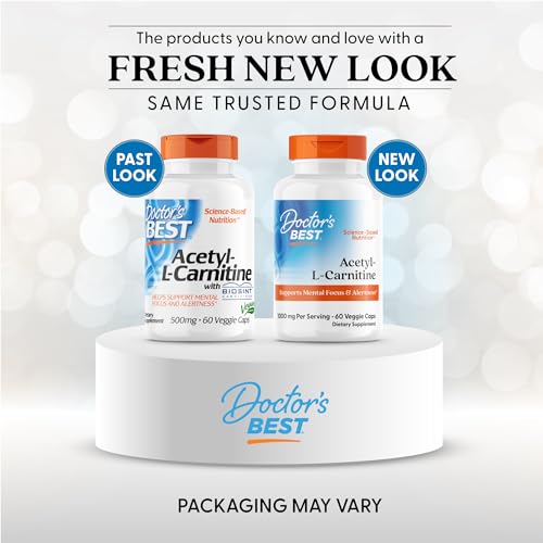 Doctors Best Acetyl-L-Carnitine, Supports Mental Focus & Alertness, Non-GMO, Gluten Free, Soy Free, Vegan 60 Veggie Caps - Image 6
