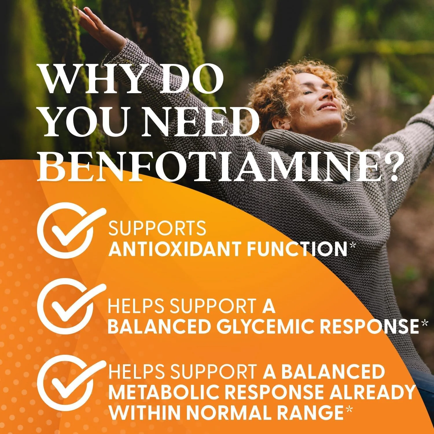 Doctor's Best Benfotiamine 300 with BenfoPure, Helps Maintain Healthy Glucose Metabolism, Non-GMO, Vegan, Gluten Free, Soy Free, 300 mg, 60 Veggie Caps - Image 3