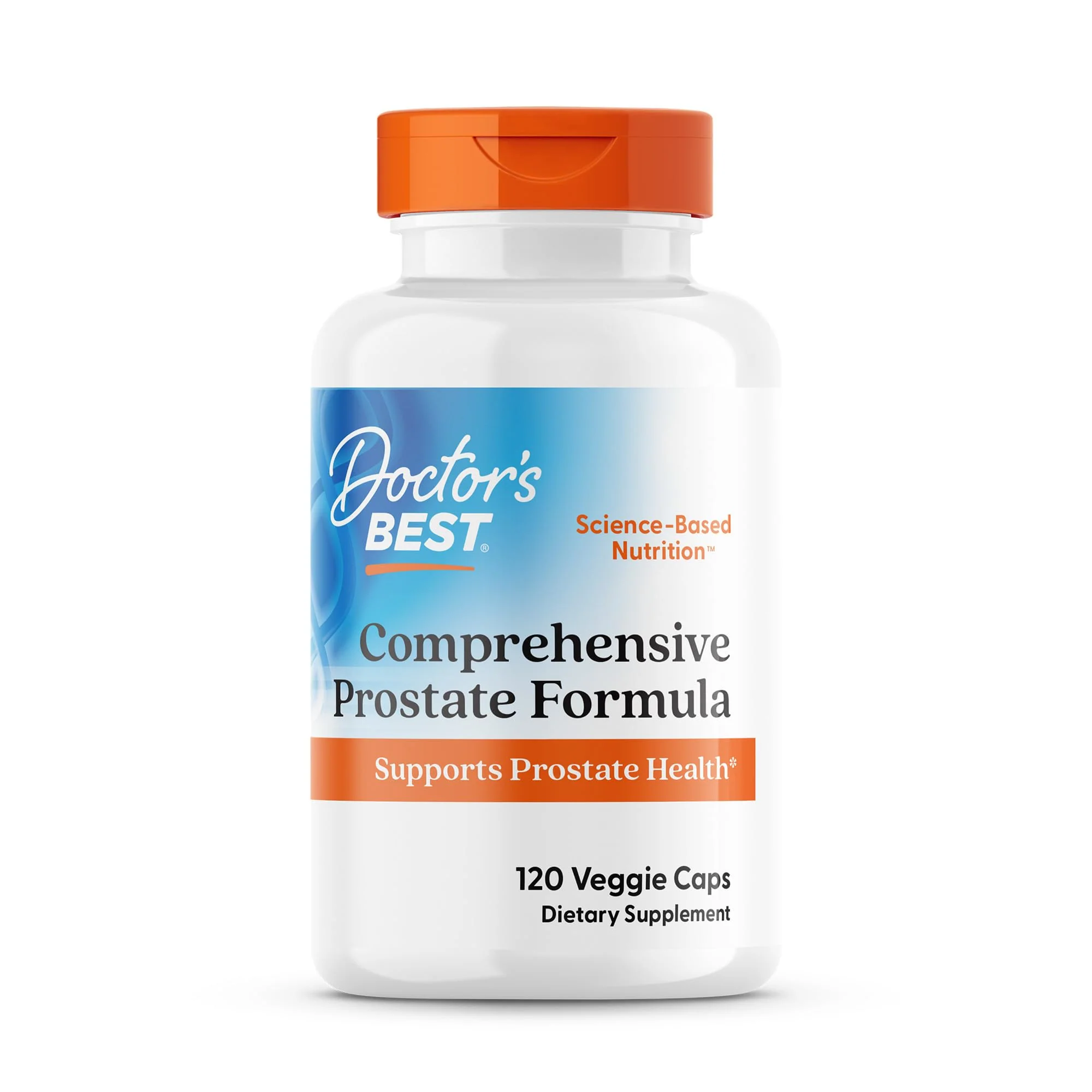 Doctors Best Comprehensive Prostate Formula with SelenoExcell and CardioAid, Supports Prostate Health, Gluten Free, Vegetarian 120 Veggie Caps