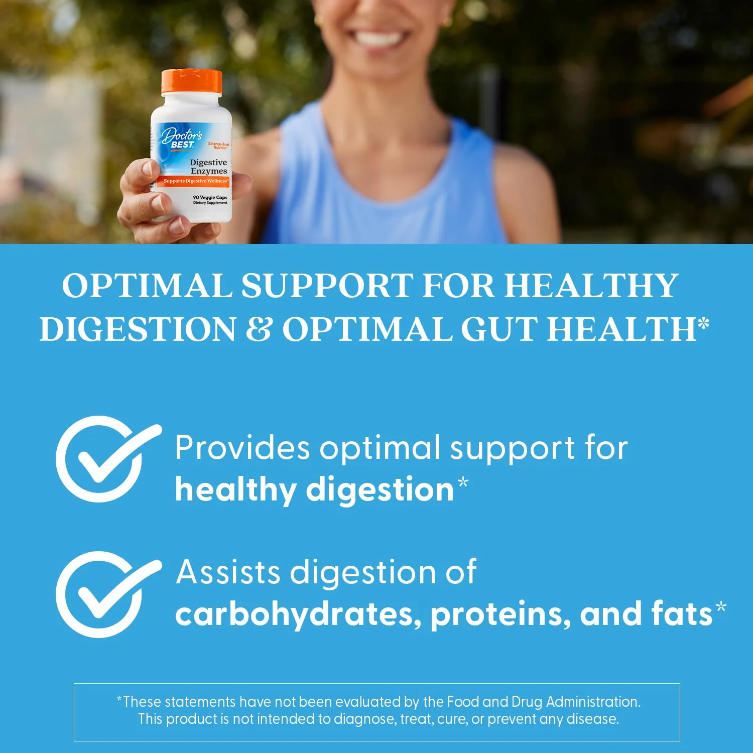 Doctor's Best Digestive Enzymes Supplement for Women & Men - Supports Gut Health, Digestion, & Overall Wellness, Formulated with Amylase, Super Enzyme Blend for Food Break Down, Non GMO - 90 Veg Caps - Image 3