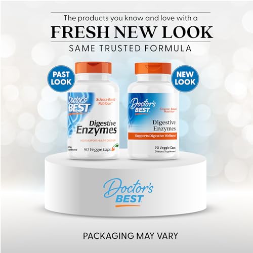 Doctor's Best Digestive Enzymes Supplement for Women & Men - Supports Gut Health, Digestion, & Overall Wellness, Formulated with Amylase, Super Enzyme Blend for Food Break Down, Non GMO - 90 Veg Caps - Image 7