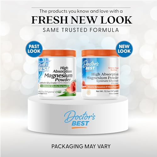 Doctor's Best High Absorption Magnesium Powder (Peach Flavored) 100% Chelated TRACCS, Not Buffered, Headaches, Muscle, Vegan, Peach Flavor, 12.3 Ounce (Pack of 1) - Image 6