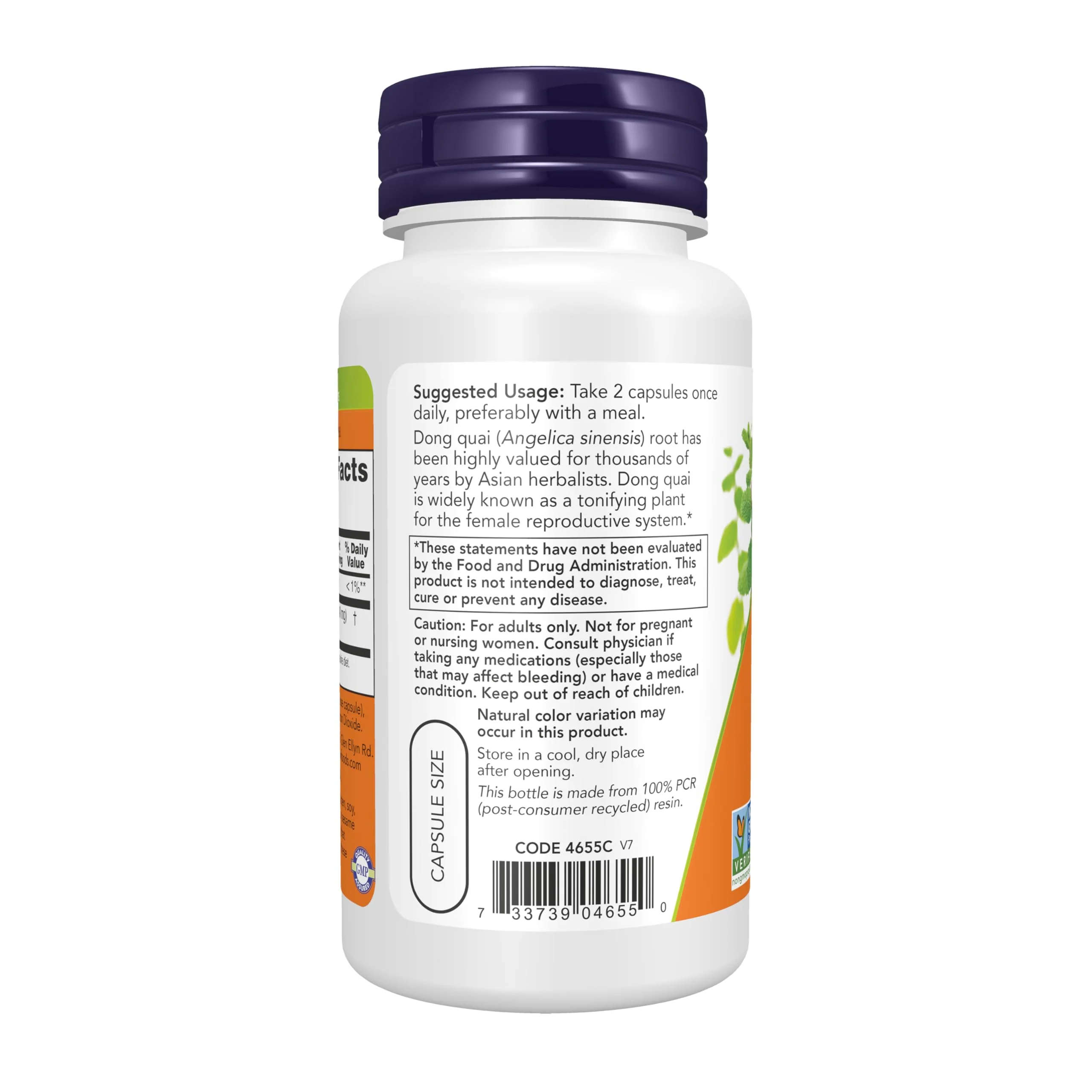 Dong Quai 520mg 100 Capsules (Pack of 2) - Image 3