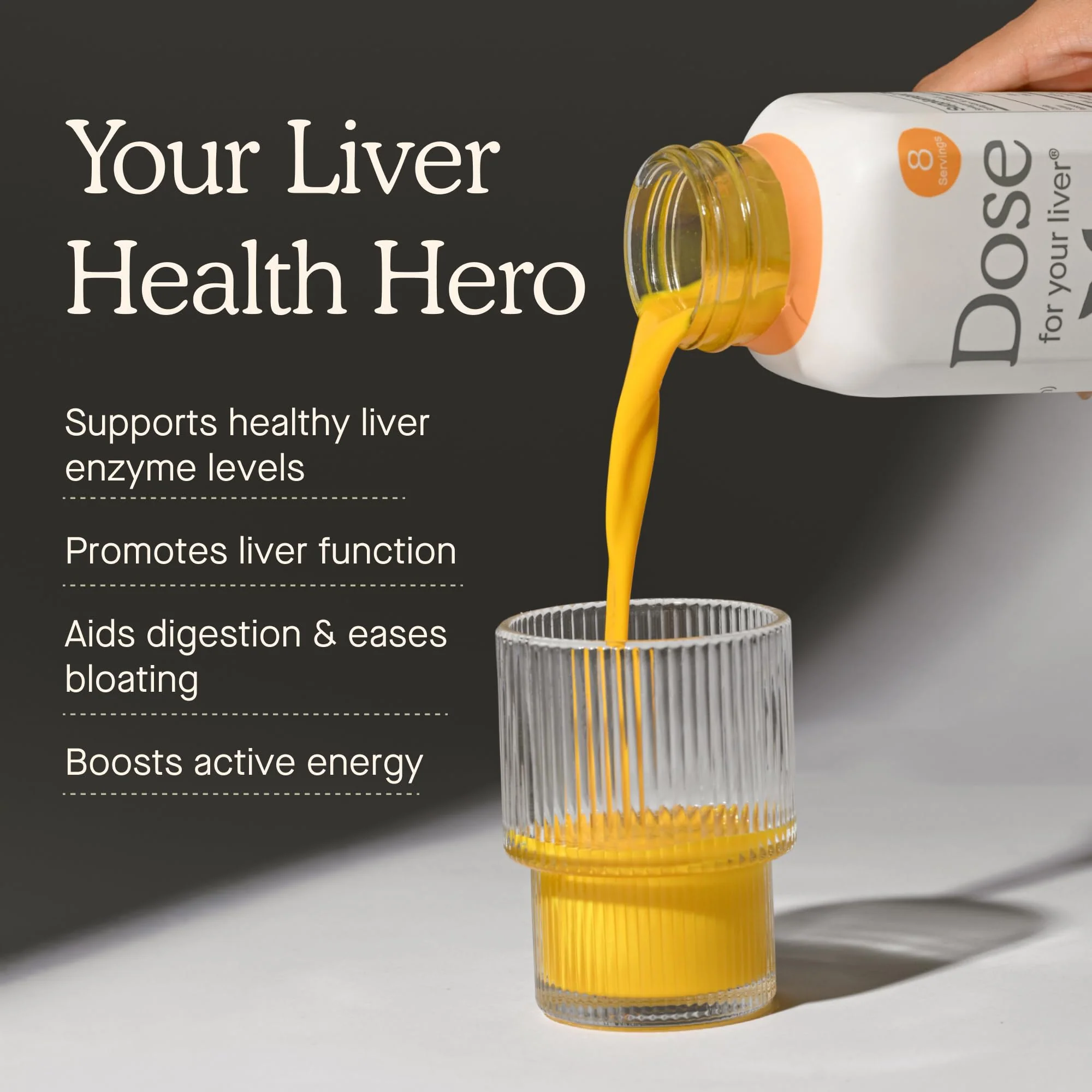 Dose for Your Liver Cleanse Detox & Repair, Made with Organic Milk Thistle Supplement with Turmeric, Dandelion, Ginger, and Orange, Supports Healthy Liver Function,16oz Bottle, 3 Pack (3 Week Supply) - Image 5
