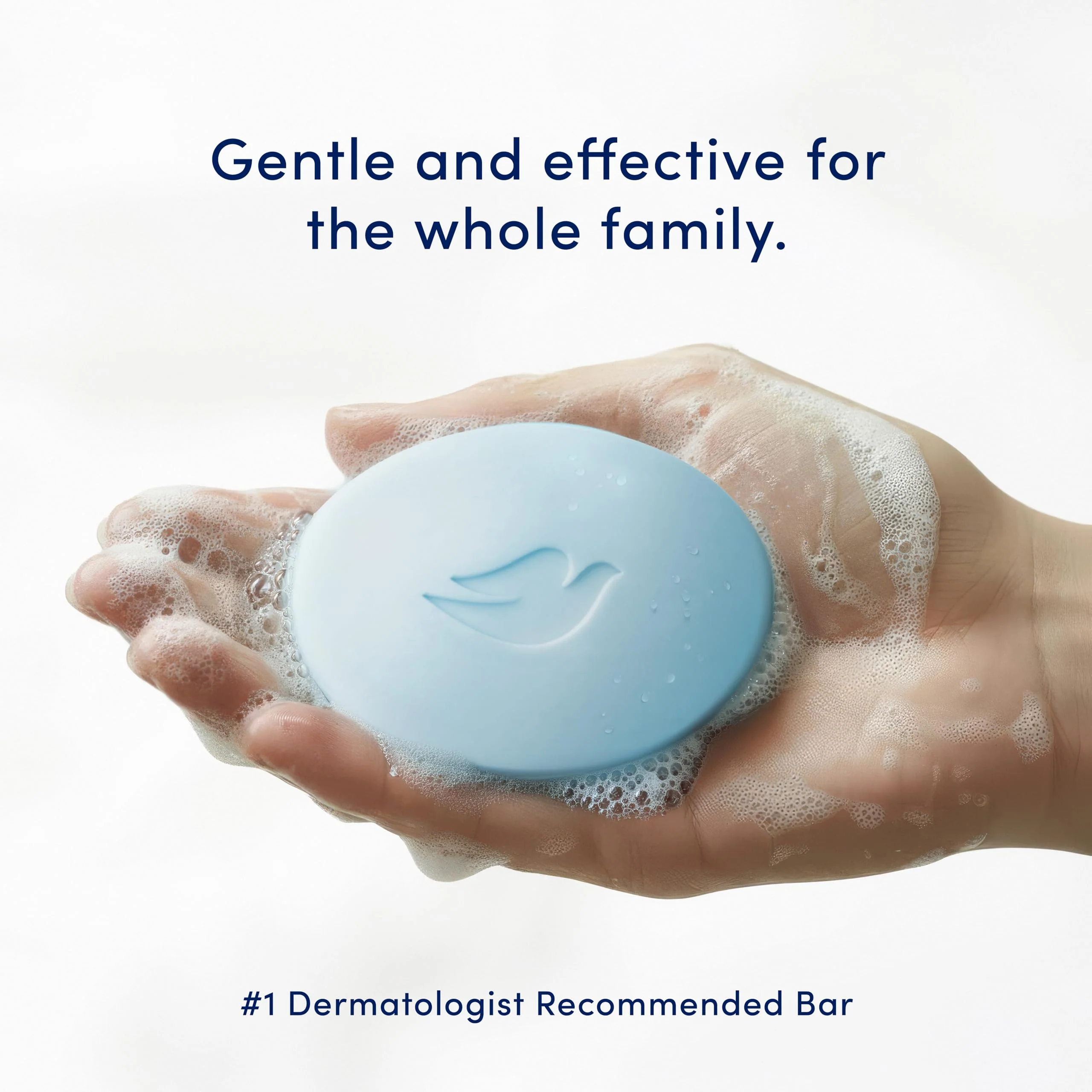 Dove Beauty Bar Soap Antibacterial Care 6 Count For Clean, Moisturized Skin, Removes Bacteria 3.75 oz - Image 4