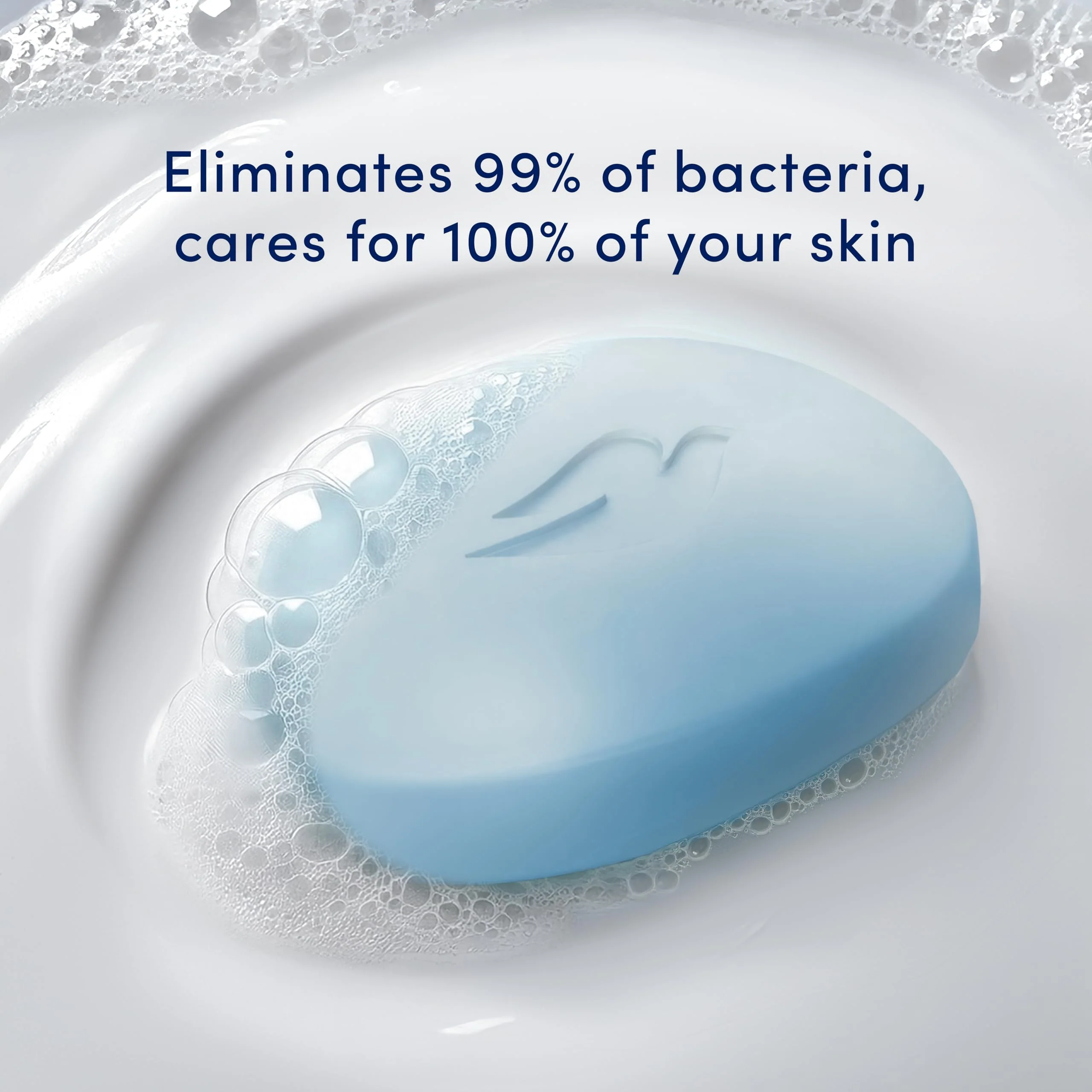 Dove Beauty Bar Soap Antibacterial Care 6 Count For Clean, Moisturized Skin, Removes Bacteria 3.75 oz - Image 6