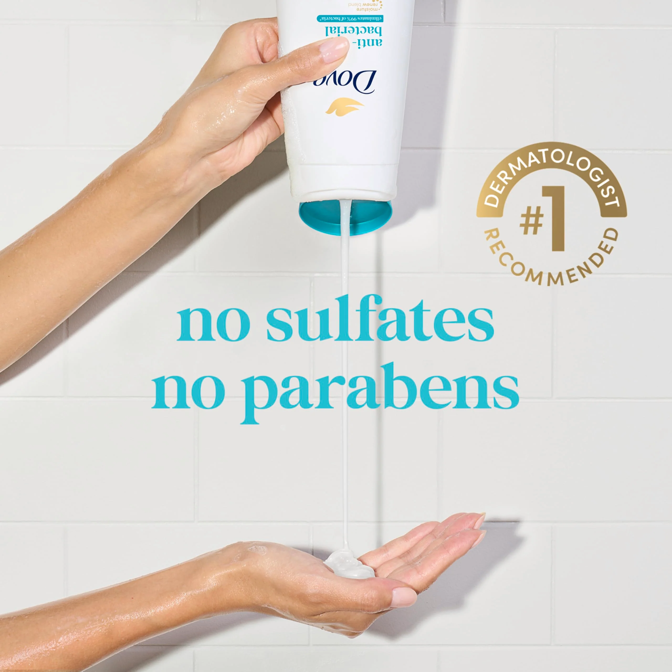 Dove Body Wash with Pump Antibacterial For All Skin Types Protects from Dryness 30.6 oz - Image 10