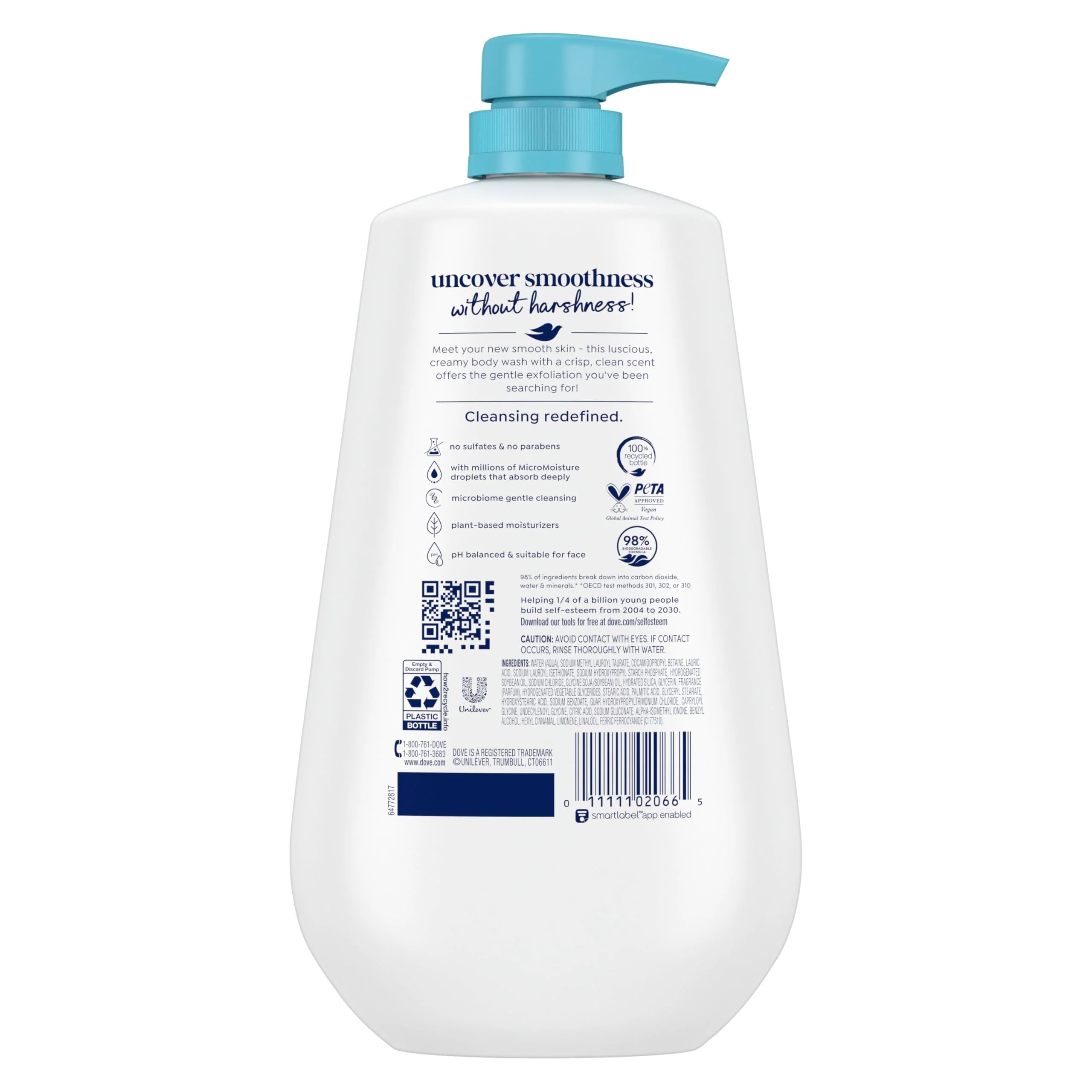 Dove Body Wash with Pump Gentle Exfoliate with Sea Minerals For 24hr Lotion-Soft Skin Moisturizing Skin Cleanser with No Sulfates No Parabens 30.6 oz - Image 12