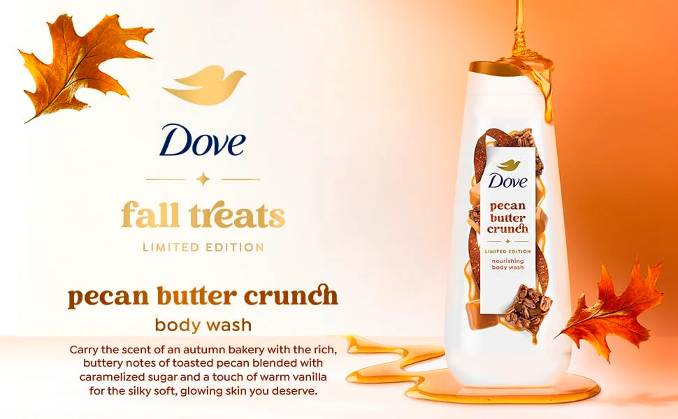 Dove Limited Edition Holiday Treats Body Wash for Deep Nourishment Pecan Buttercrunch 20 oz - Image 3