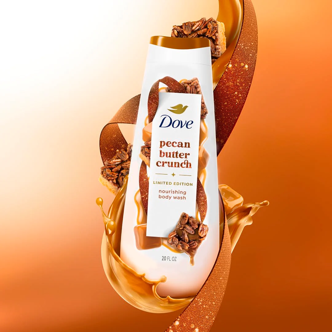 Dove Limited Edition Holiday Treats Body Wash for Deep Nourishment Pecan Buttercrunch 20 oz - Image 4