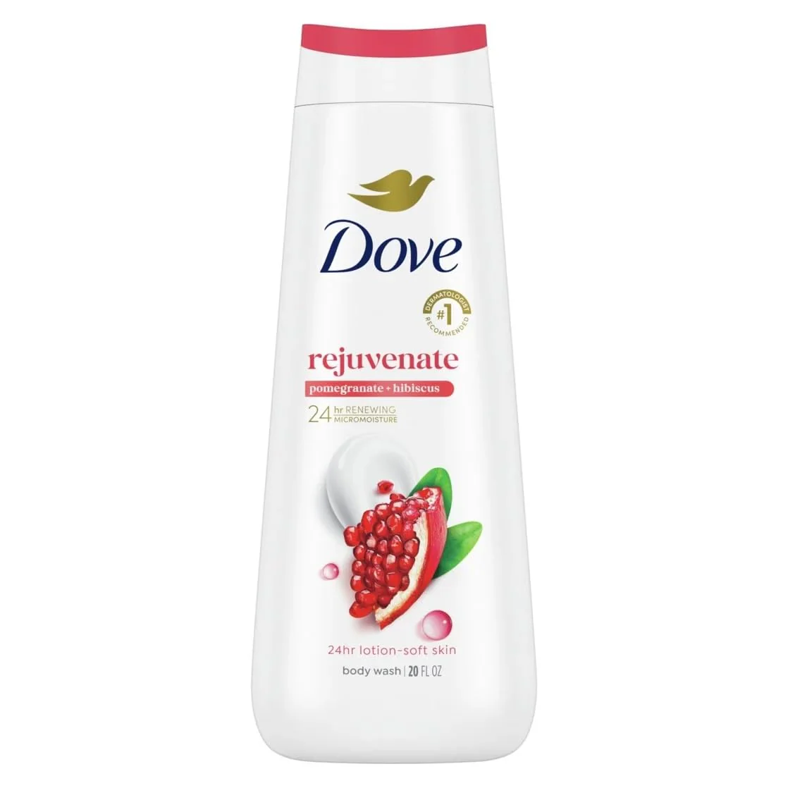 Dove Limited Edition Merry Berry Set Pomegranate & Hibiscus Rejuvenating Body Wash & Scrub, 2 Count - Image 2