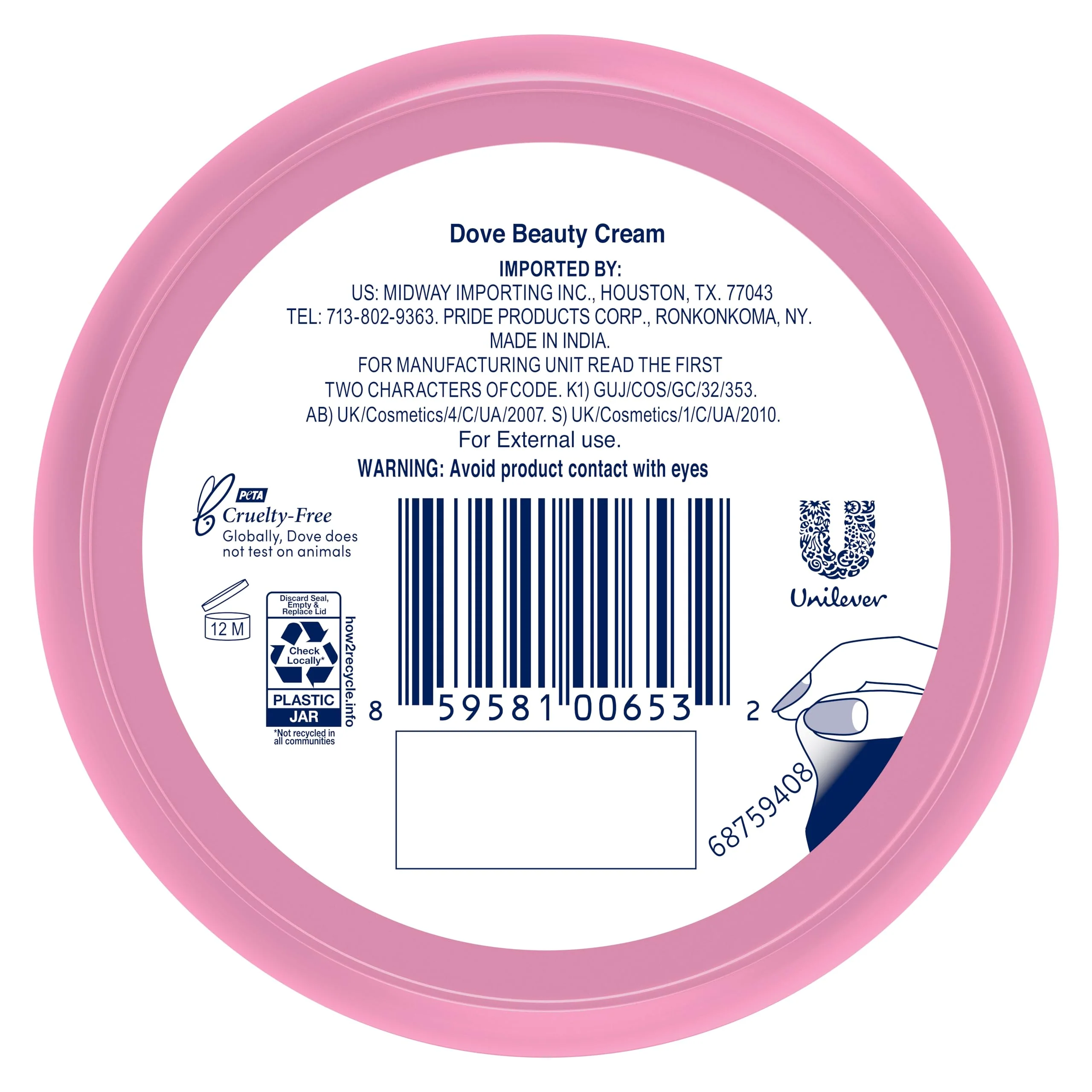 Dove Lotion, Beauty Cream - Light, Fast-Absorbing Face and Body Cream for Normal to Dry Skin, 24-Hour Moisture, Travel Size, 2.53 Fl Oz. (Pack of 12) - Image 3