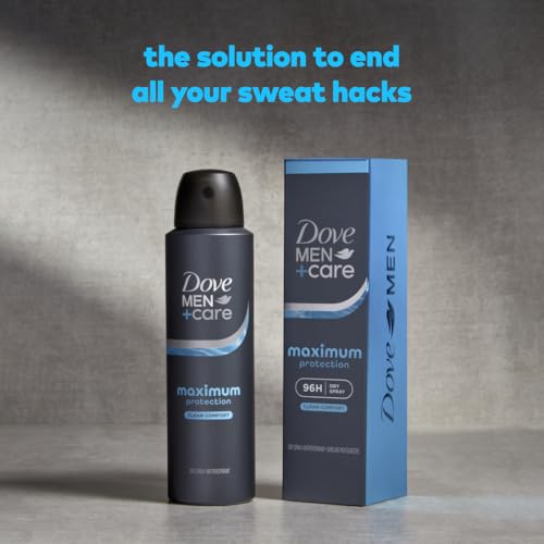 Dove Men+Care Anti-Perspirant Spray Clean Comfort Maximum Sweat Protection 96-Hour Comfort 3.8 oz - Image 7