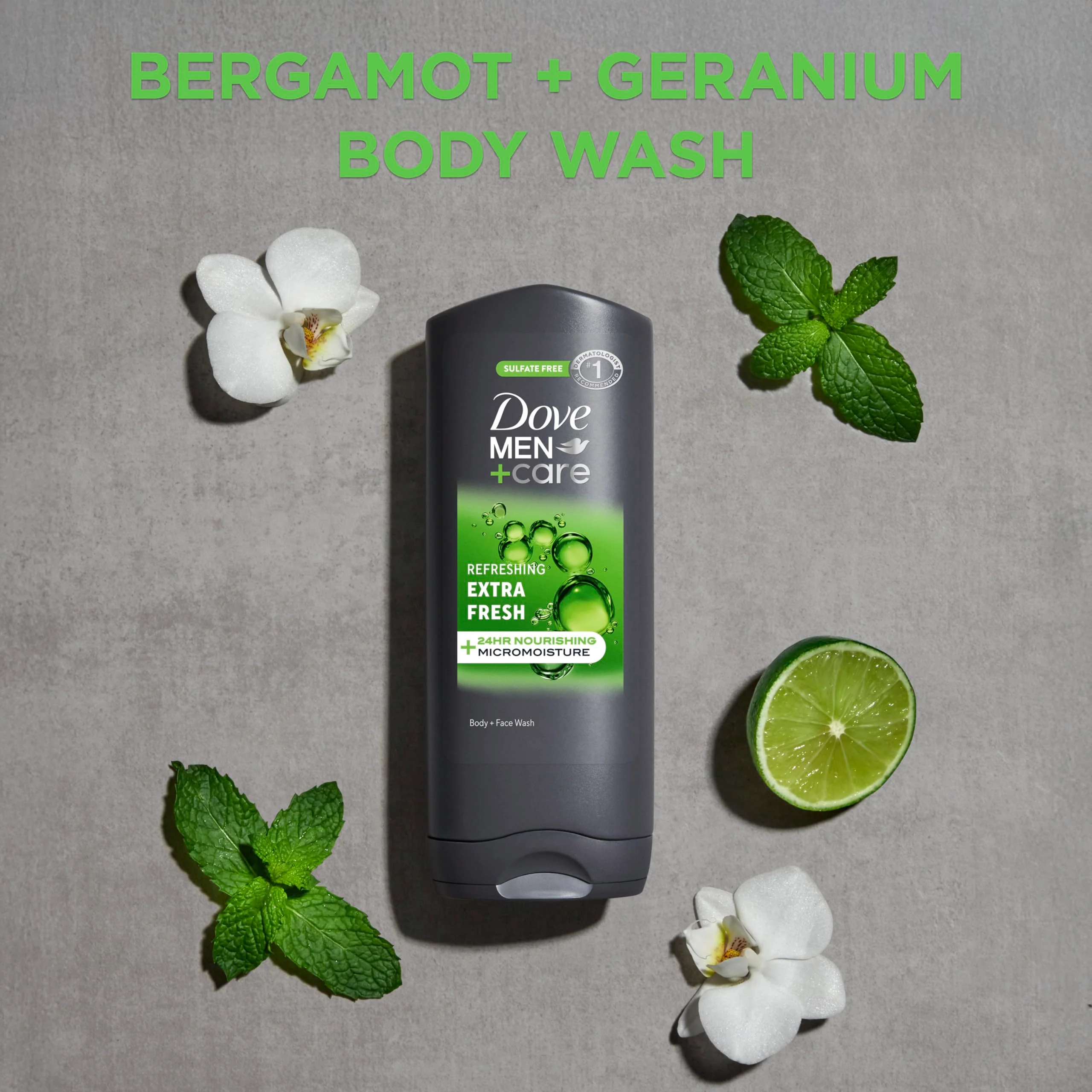 DOVE Men + Care Body Wash and Face for Fresh, Healthy-Feeling Skin Extra Fresh Cleanser That Effectively Washes Away Bacteria While Nourishing Your 13.5 oz - Image 6