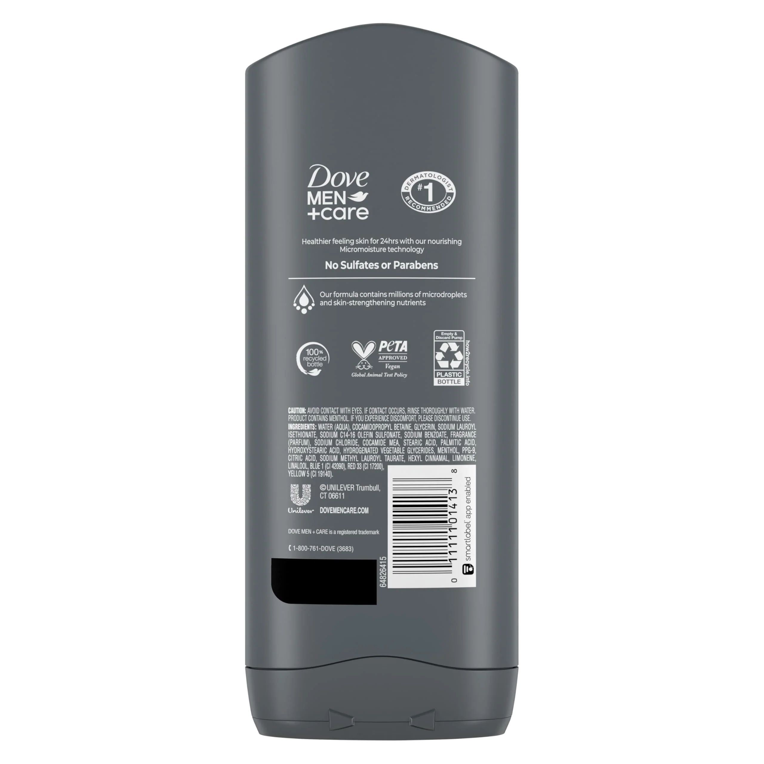 DOVE Men + Care Body Wash and Face for Fresh, Healthy-Feeling Skin Extra Fresh Cleanser That Effectively Washes Away Bacteria While Nourishing Your 13.5 oz - Image 8