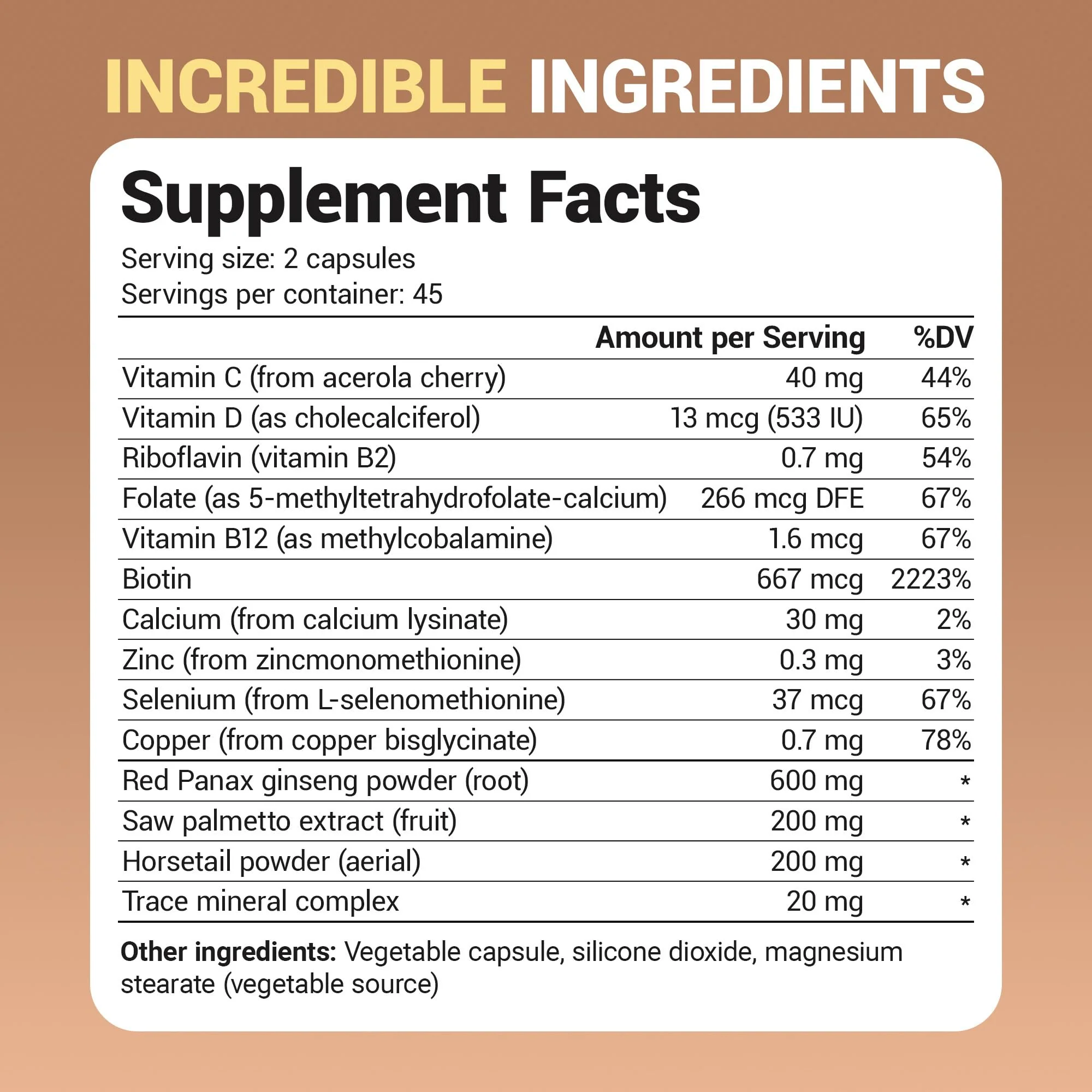 Dr. Berg All-in-One Vitamins for Hair, Skin, & Nails - Advanced Formula with Biotin, Saw Palmetto, DHT Blocker, & Trace Minerals - 90 Veg Capsules - Image 4