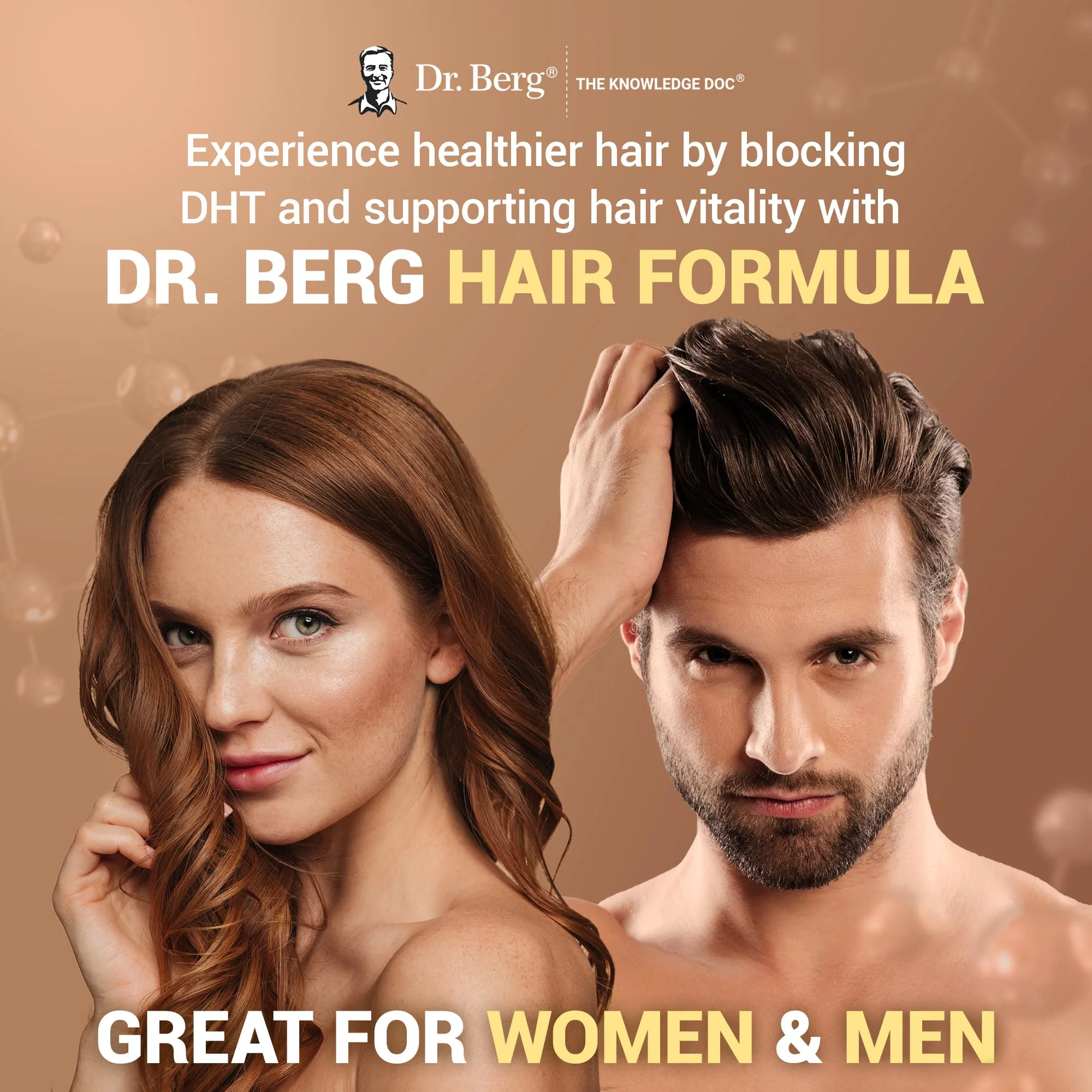 Dr. Berg All-in-One Vitamins for Hair, Skin, & Nails - Advanced Formula with Biotin, Saw Palmetto, DHT Blocker, & Trace Minerals - 90 Veg Capsules - Image 8