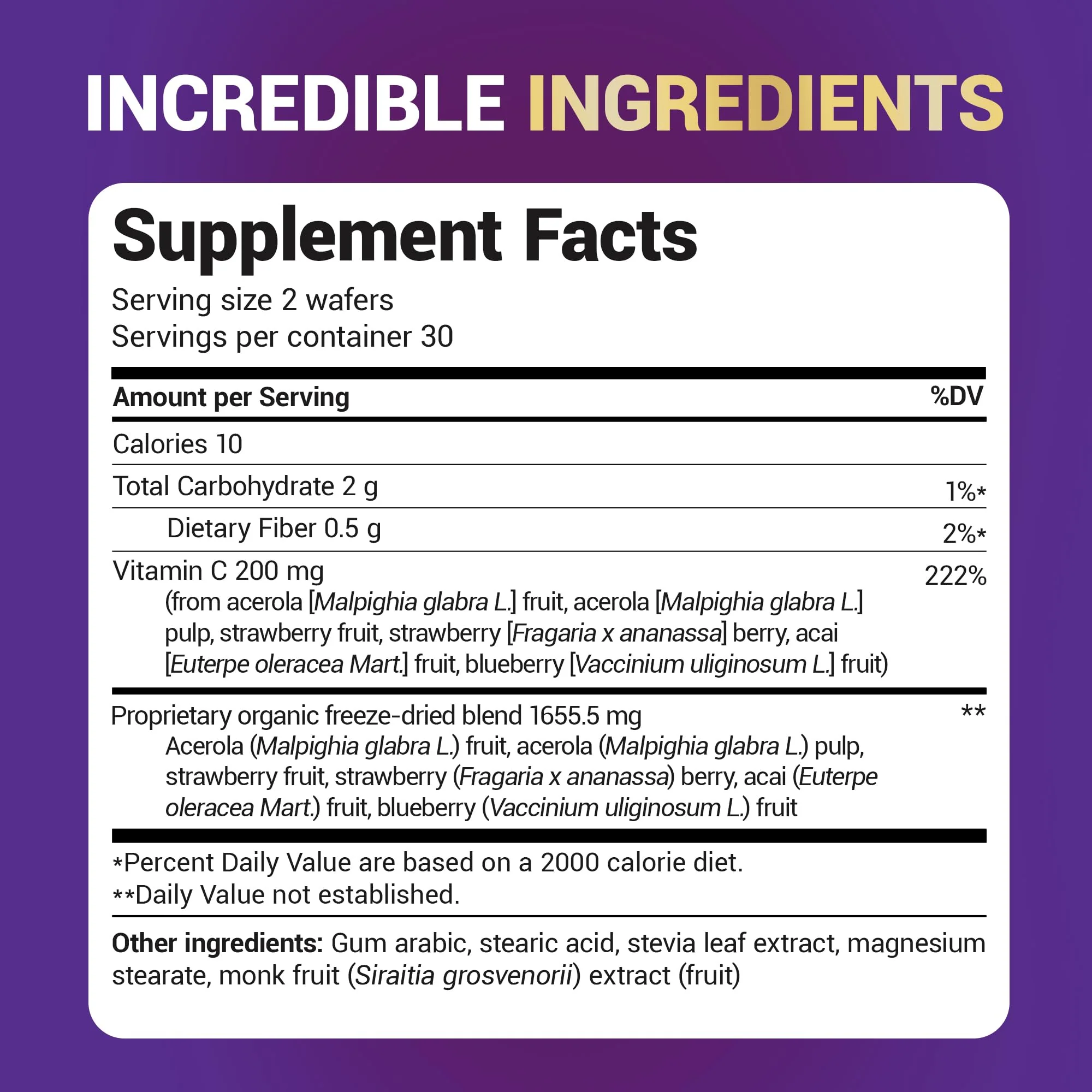 Dr. Berg Chewable Vitamin C Complex - Made with Organic, Non-GMO Berries - 60 Delicious Wafers - Image 3