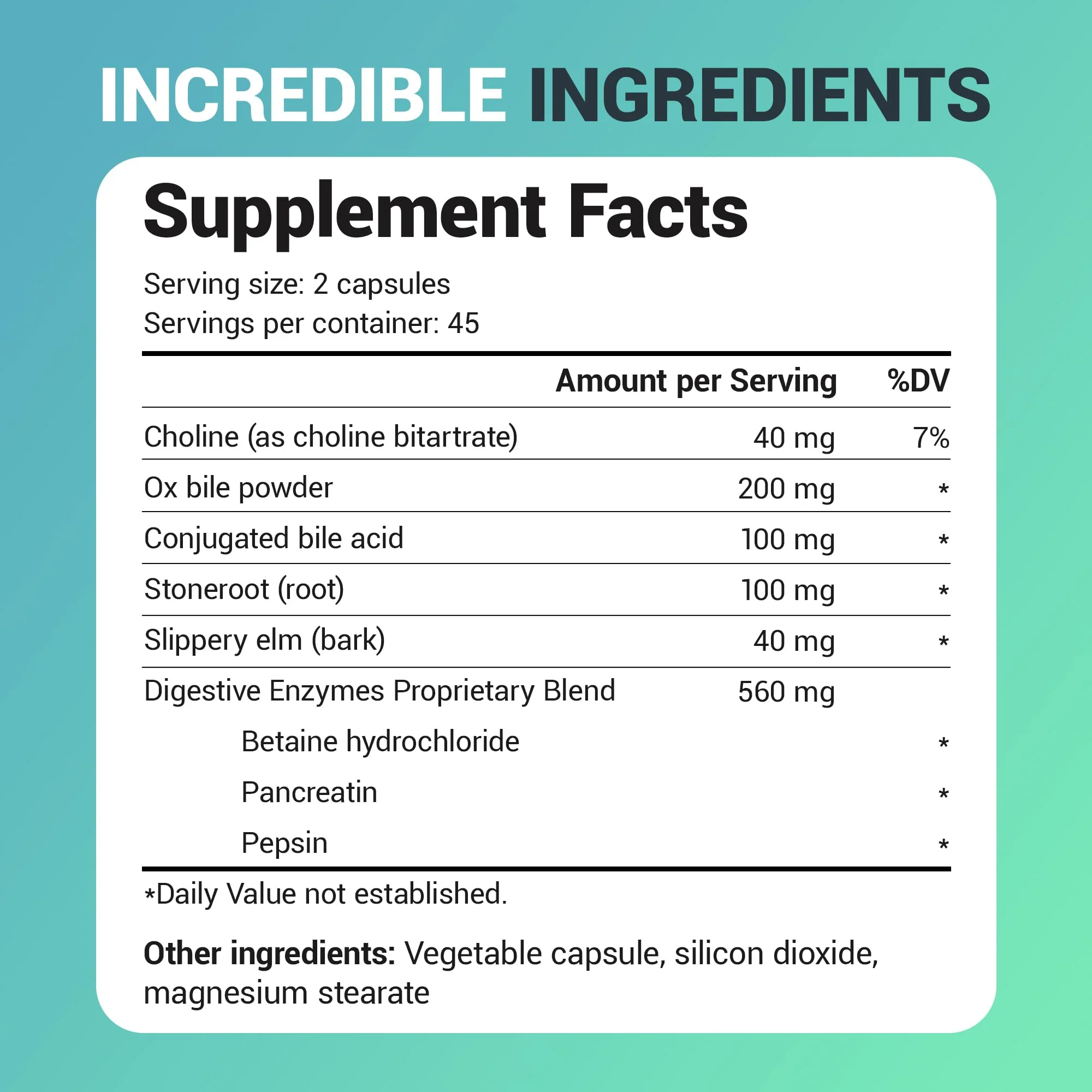 Dr. Berg Gallbladder Formula Extra Strength - with Ox Bile Powder and Conjugated Bile Acid - Digestive Enzymes Proprietary Blend - Full 45-Day Supply - 90 Vegetable Capsules - Image 4
